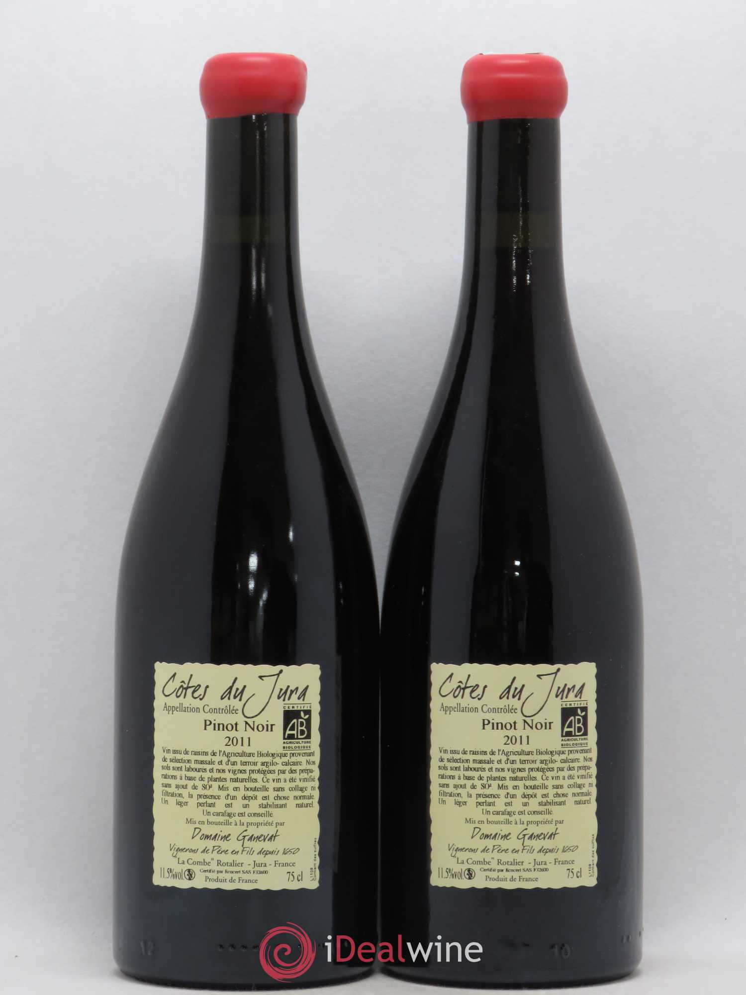 Côtes du Jura Cuvée Julien Jean-François Ganevat (Domaine) 2011 - Lot de 2 bouteilles - 1