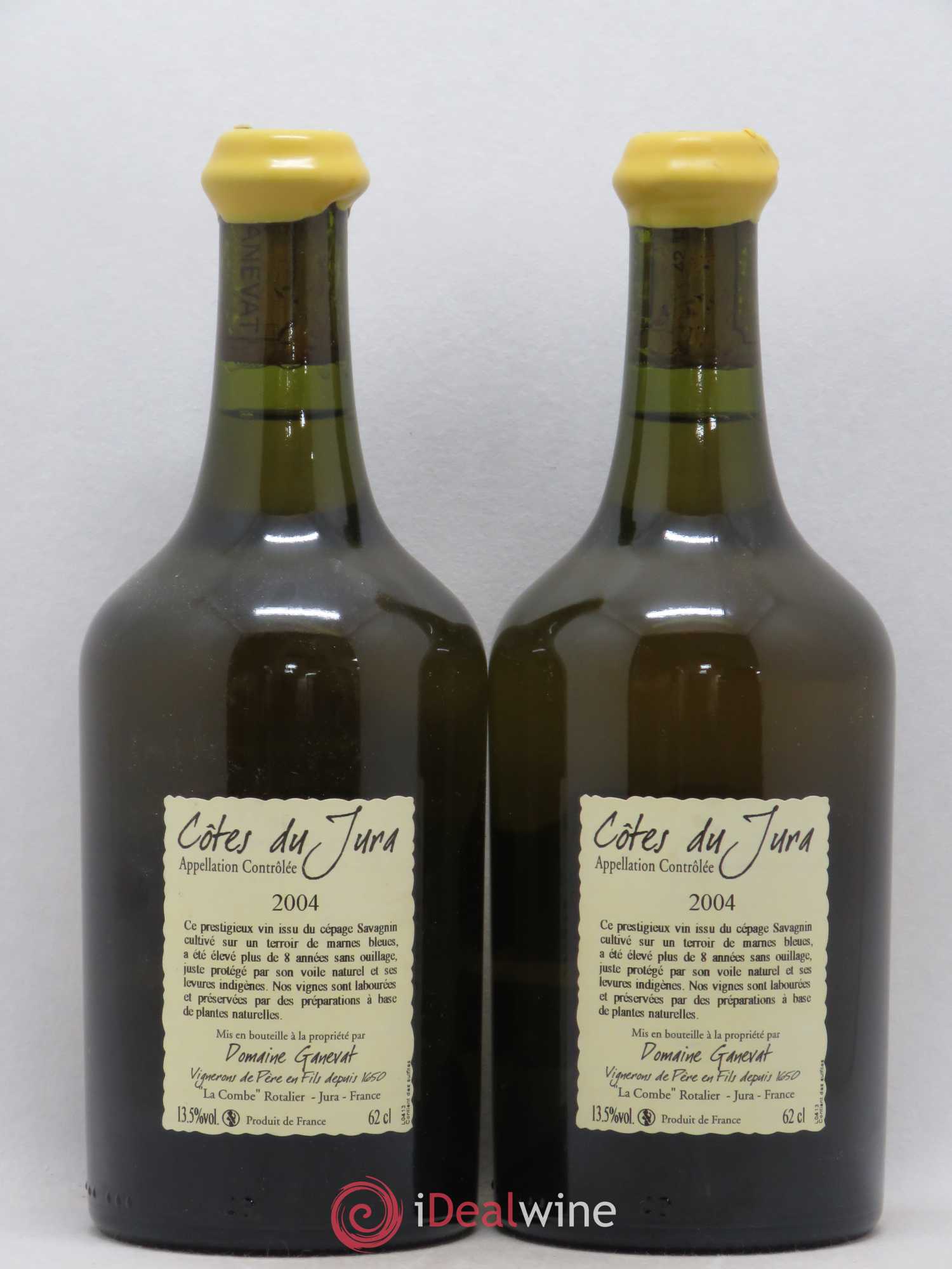 Côtes du Jura Vin Jaune Jean-François Ganevat (Domaine) 2004 - Lot de 2 bouteilles - 1