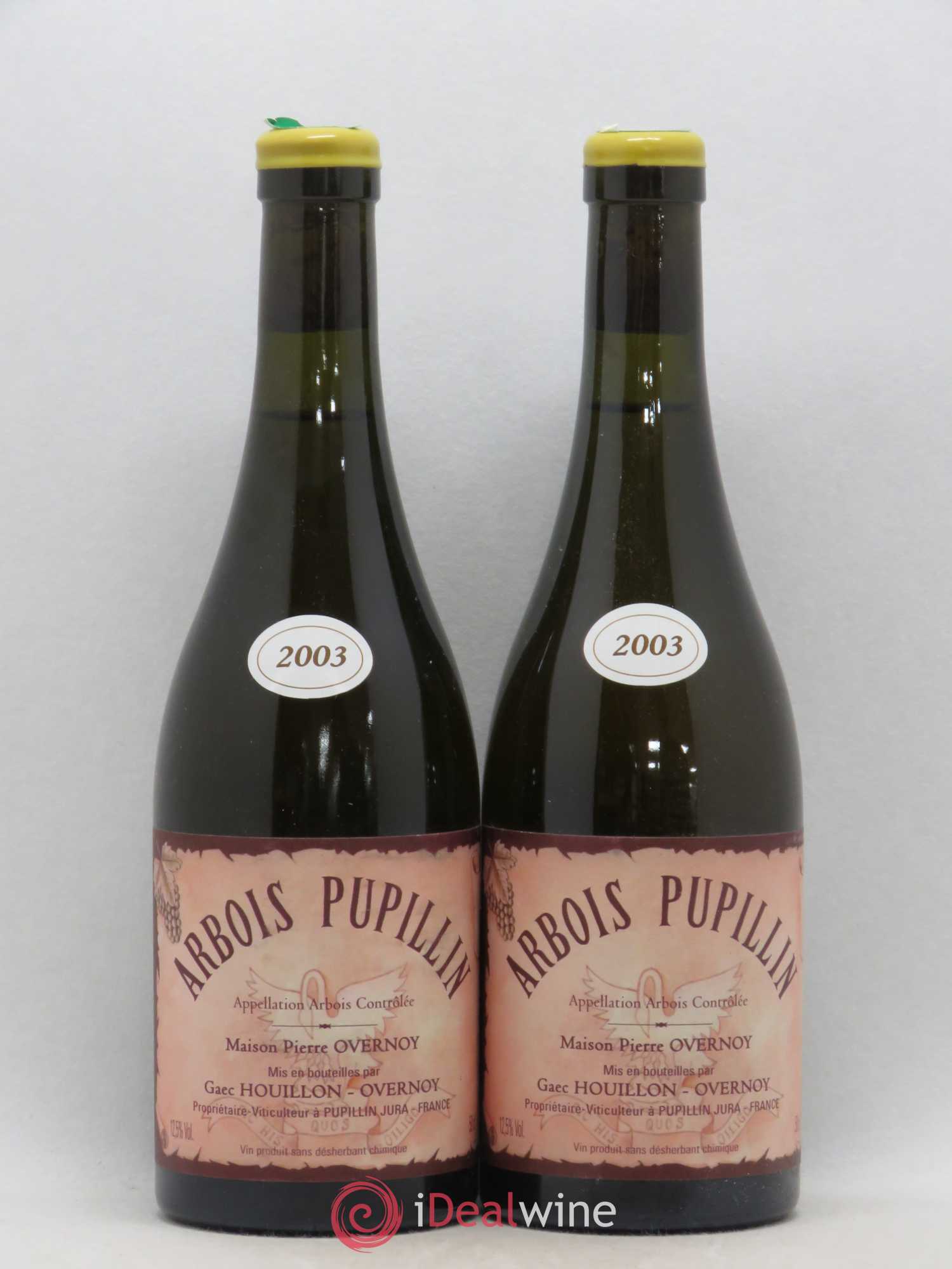 Arbois-Pupillin Vieux Savagnin Ouillé 50cl (VSO) Overnoy-Houillon (Domaine) 2003 - Lot de 2 bouteilles - 0
