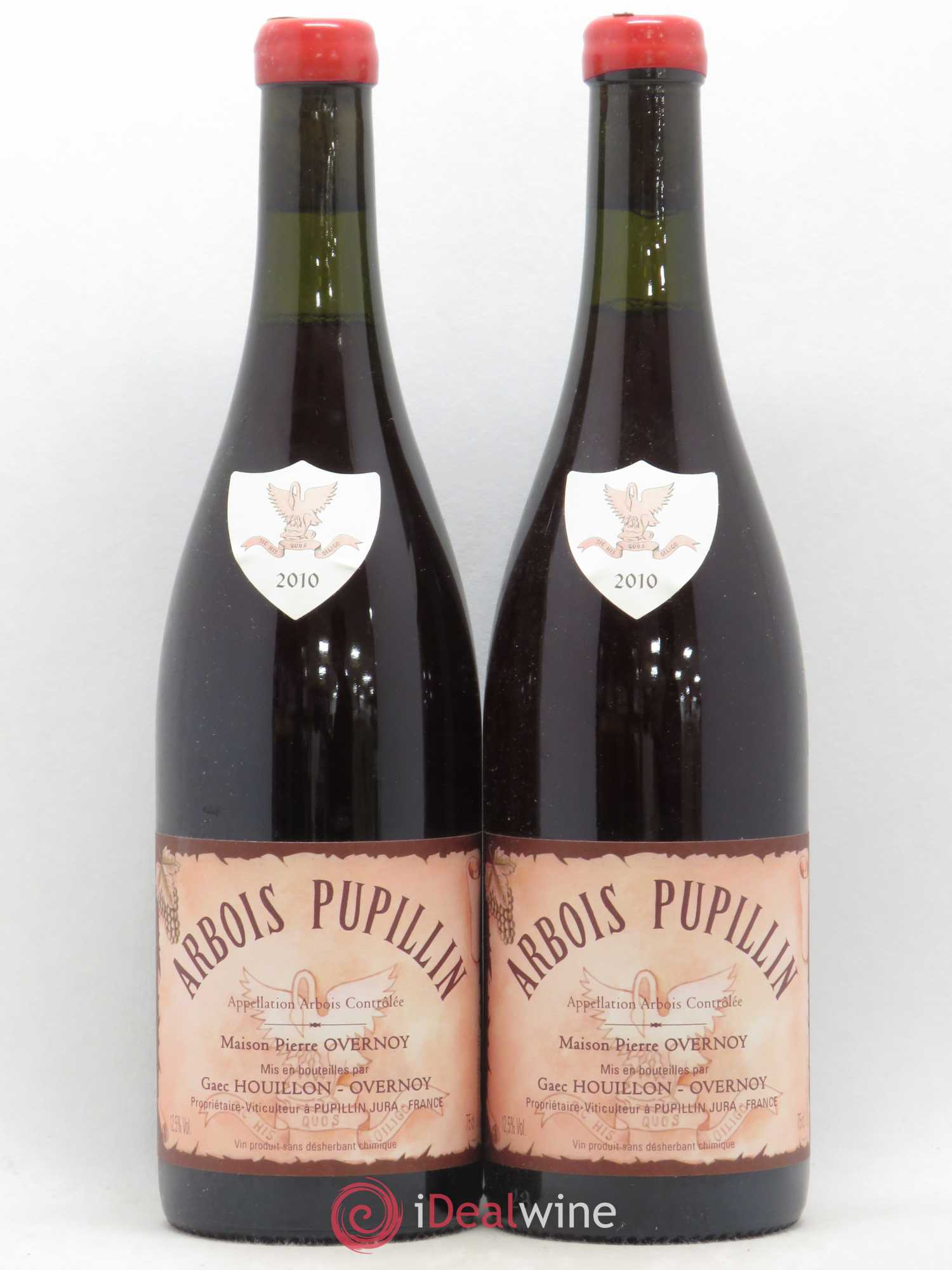 Arbois-Pupillin Poulsard (cire rouge) Overnoy-Houillon (Domaine) 2010 - Lot de 2 bouteilles - 0