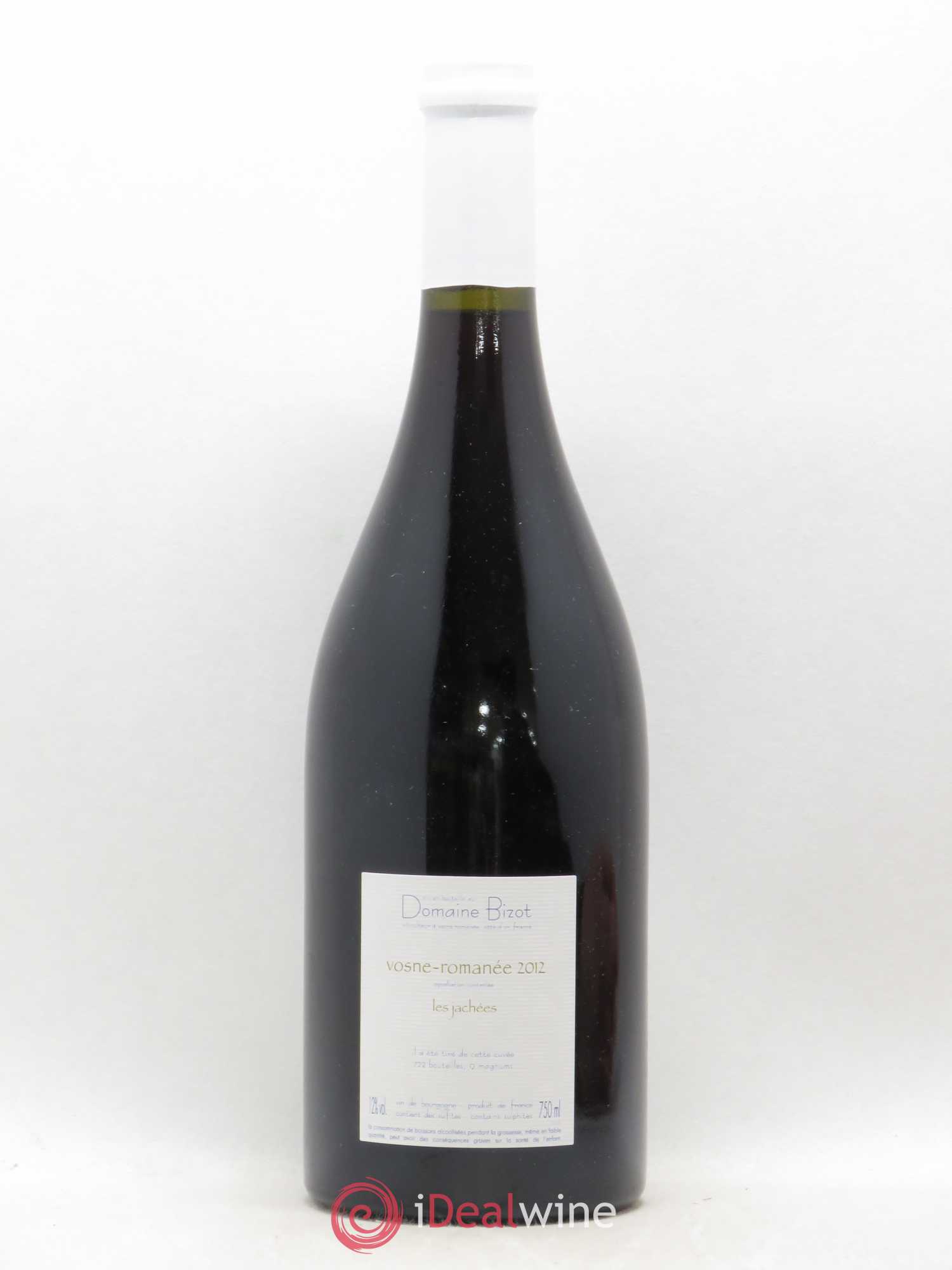 Vosne-Romanée Les Jachées Bizot (Domaine) 2012 - Lot de 1 bouteille - 1