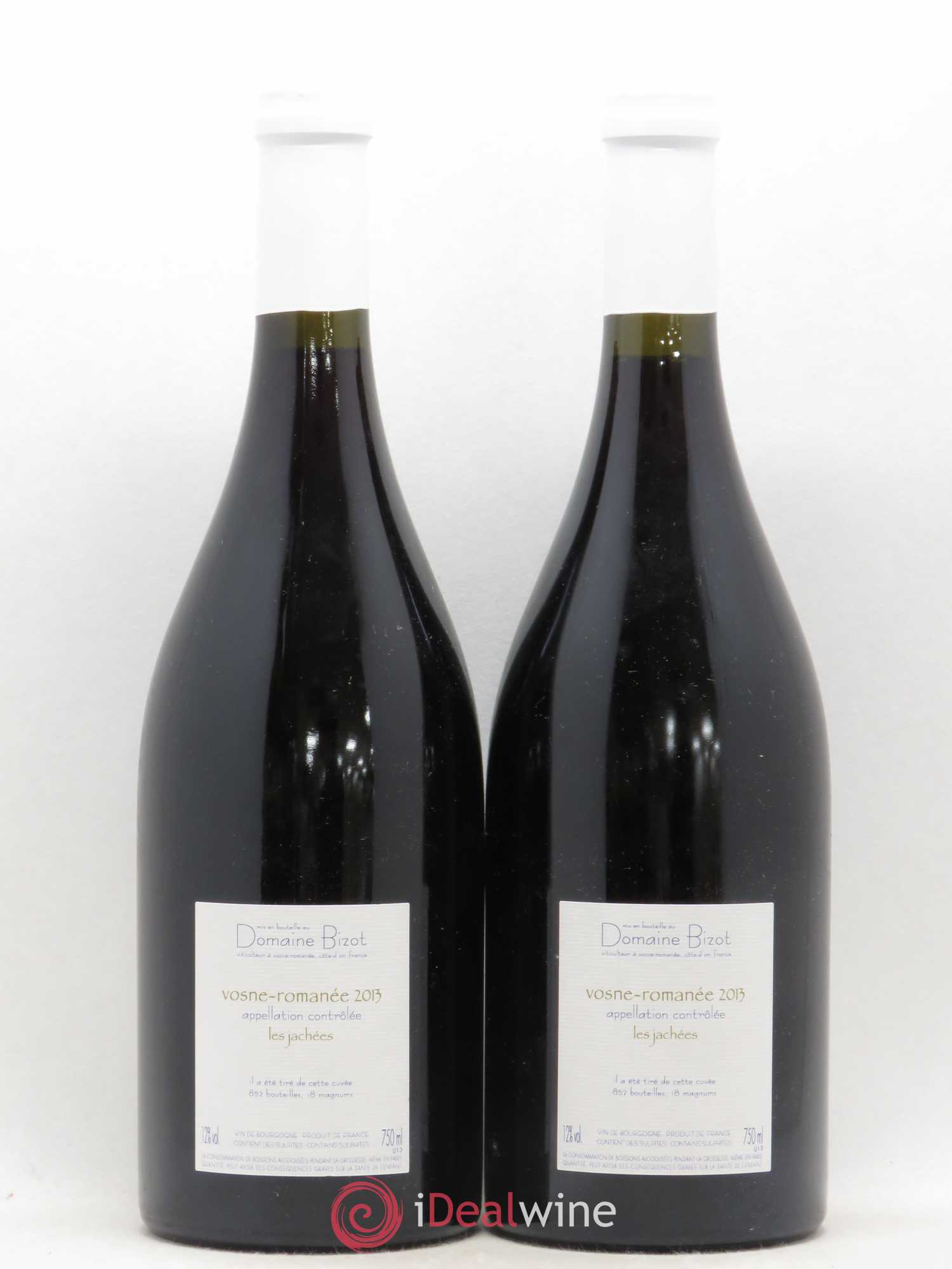 Vosne-Romanée Les Jachées Bizot (Domaine) 2013 - Lot de 2 bouteilles - 1