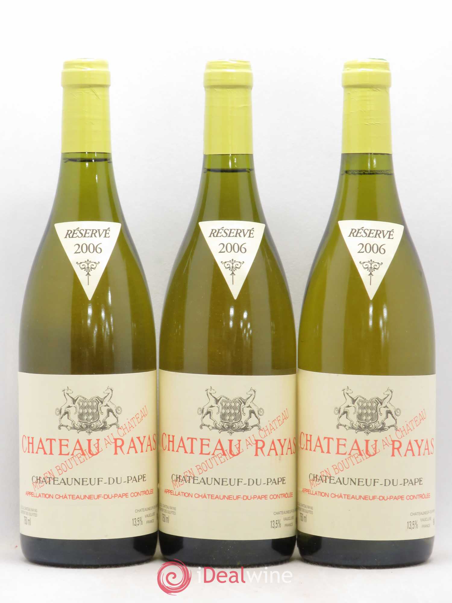 Châteauneuf-du-Pape Château Rayas Emmanuel Reynaud 2006 - Lot de 3 bouteilles - 0