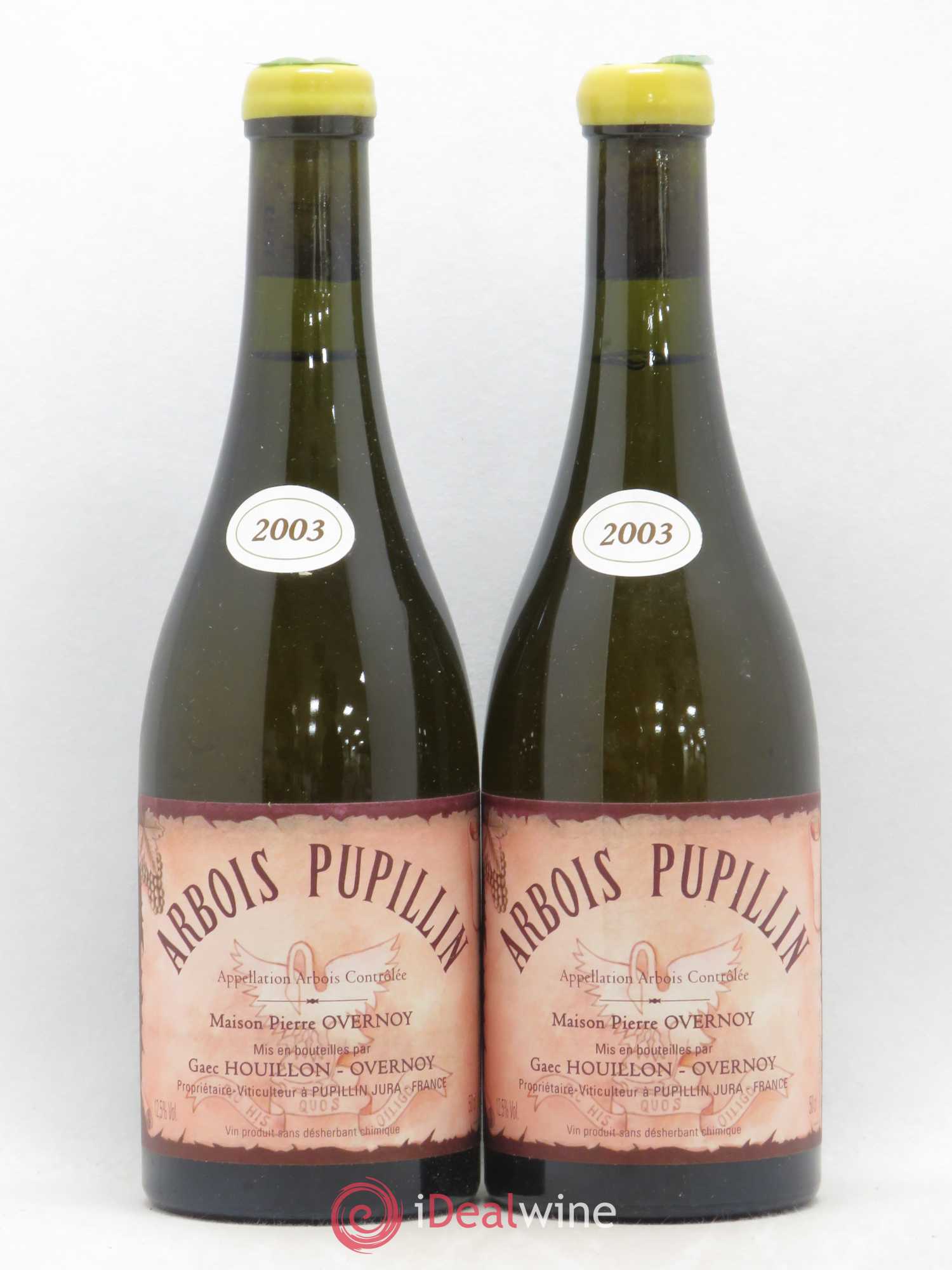 Arbois-Pupillin Vieux Savagnin Ouillé 50cl (VSO) Overnoy-Houillon (Domaine) 2003 - Lot de 2 bouteilles - 0