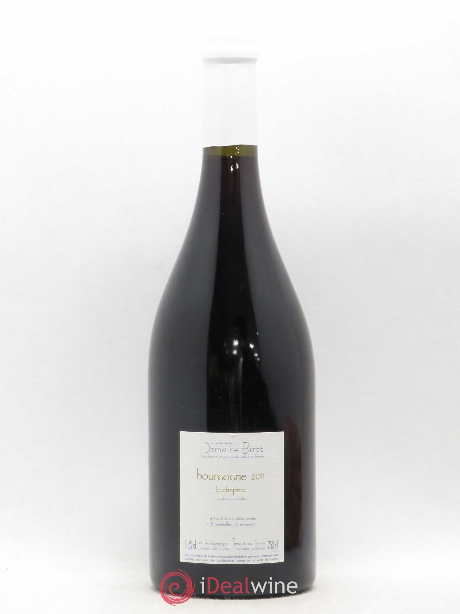 Bourgogne Le Chapitre Bizot (Domaine) 2011 - Lot de 1 bouteille - 1