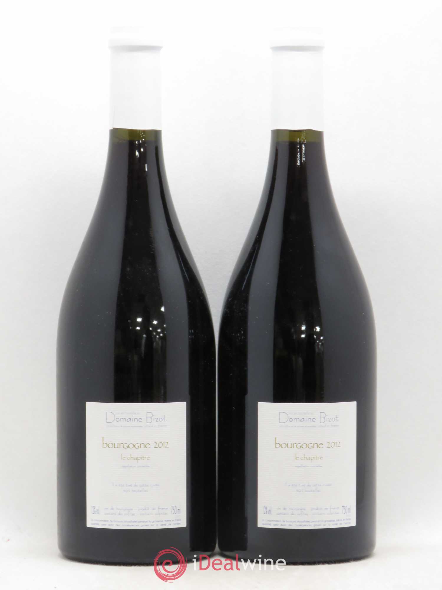 Bourgogne Le Chapitre Bizot (Domaine) 2012 - Lot de 2 bouteilles - 1