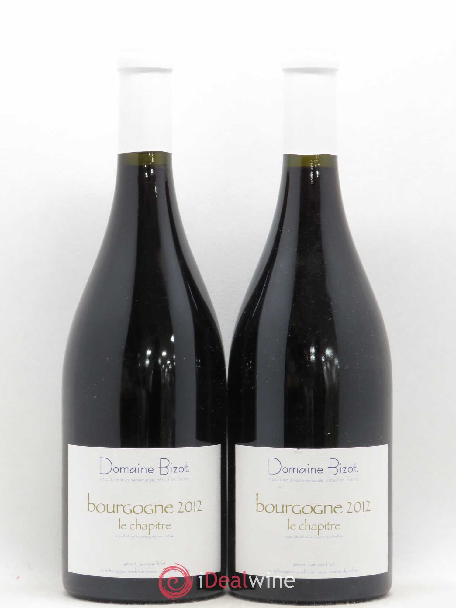 Bourgogne Le Chapitre Bizot (Domaine) 2012 - Lot de 2 bouteilles - 0