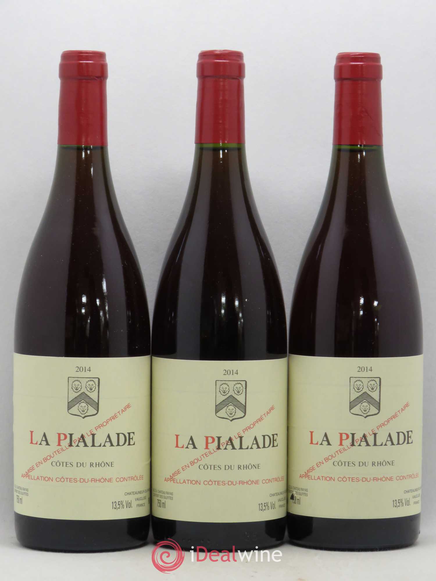 Côtes-du-Rhône La Pialade Emmanuel Reynaud 2014 - Lot de 3 bouteilles - 0
