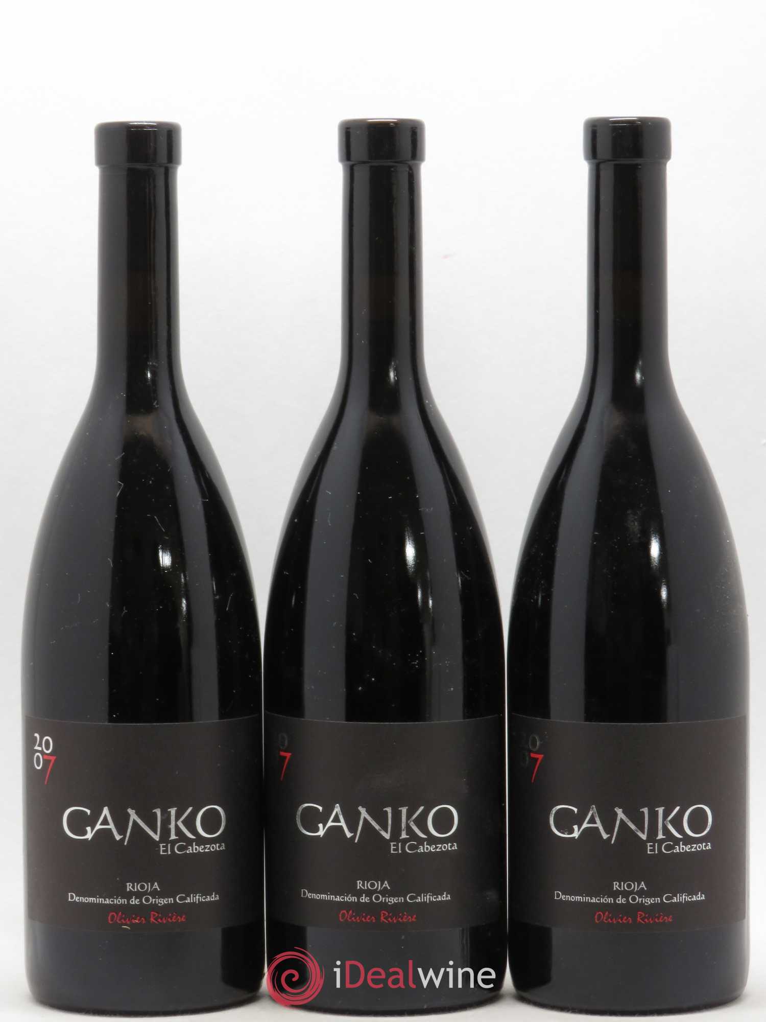 Rioja DOCA Cuvée Ganko El Cabezota Olivier Riviere 2007 - Lotto di 3 bottiglie - 0