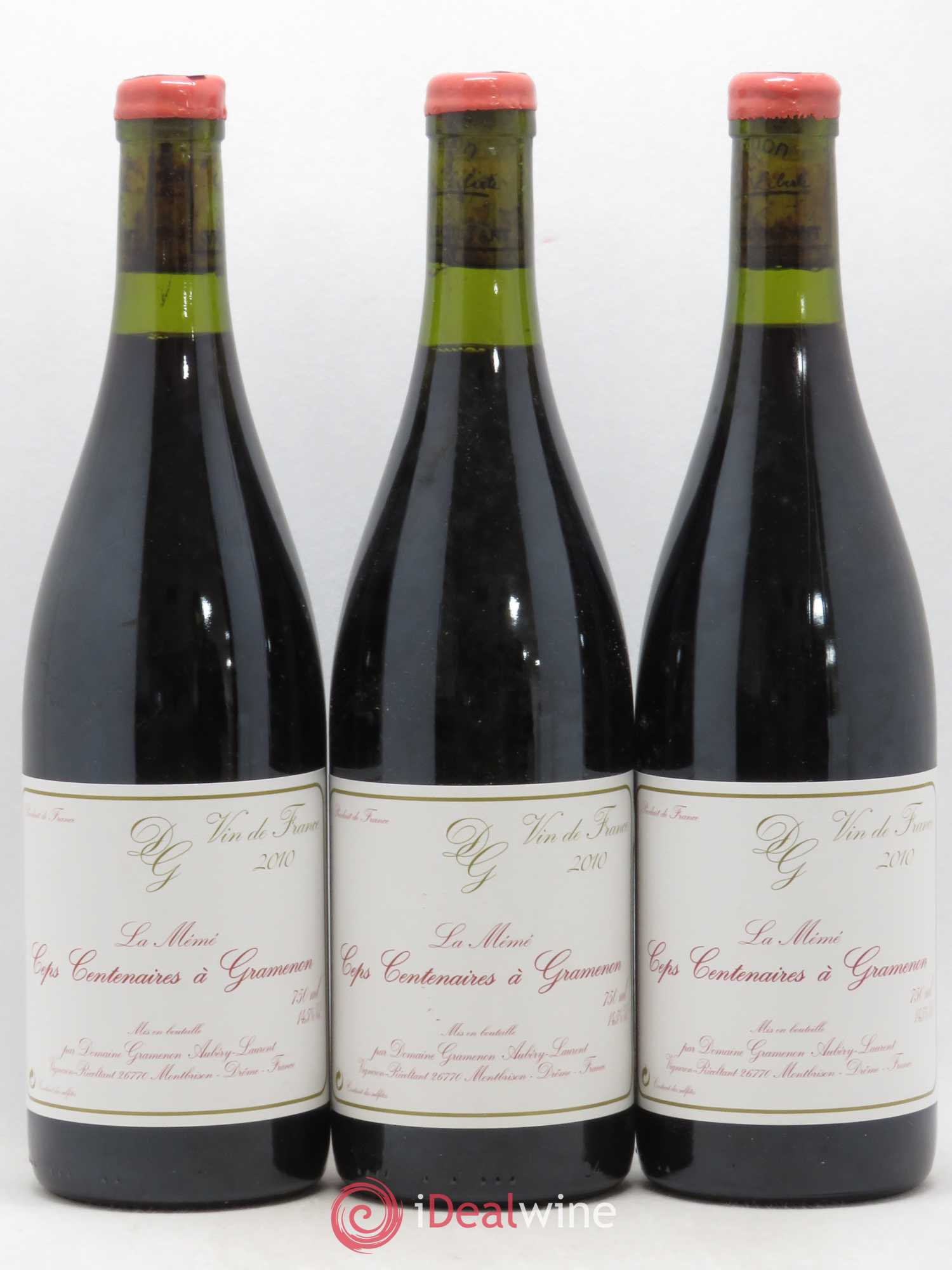 Vin de France La Mémé Ceps Centenaires Gramenon (Domaine) 2010 - Lot de 3 bouteilles - 0