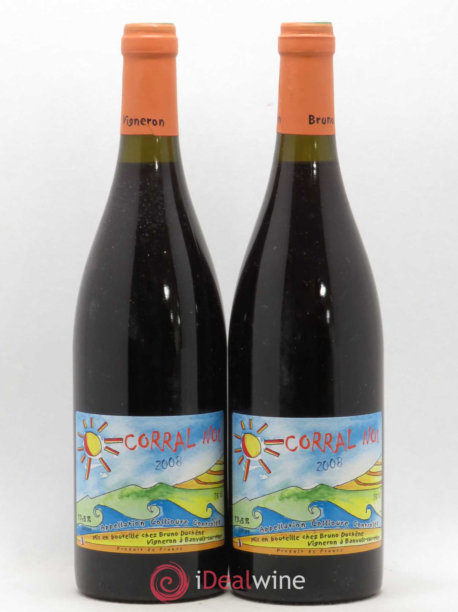 Collioure Corral Nou Bruno Duchêne 2008 - Lot de 2 bouteilles - 0
