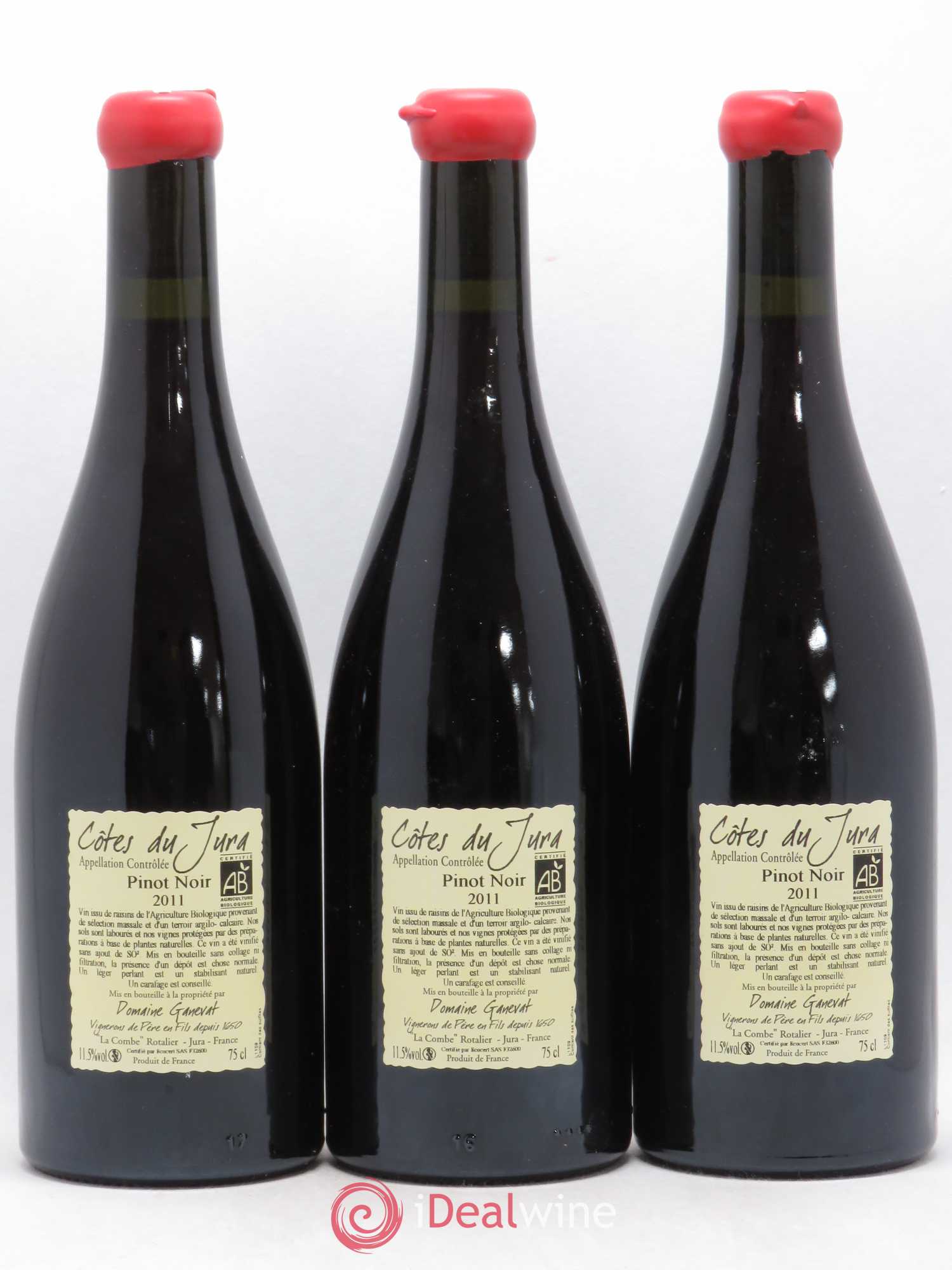 Côtes du Jura Cuvée Julien Jean-François Ganevat (Domaine) 2011 - Lot de 3 bouteilles - 1