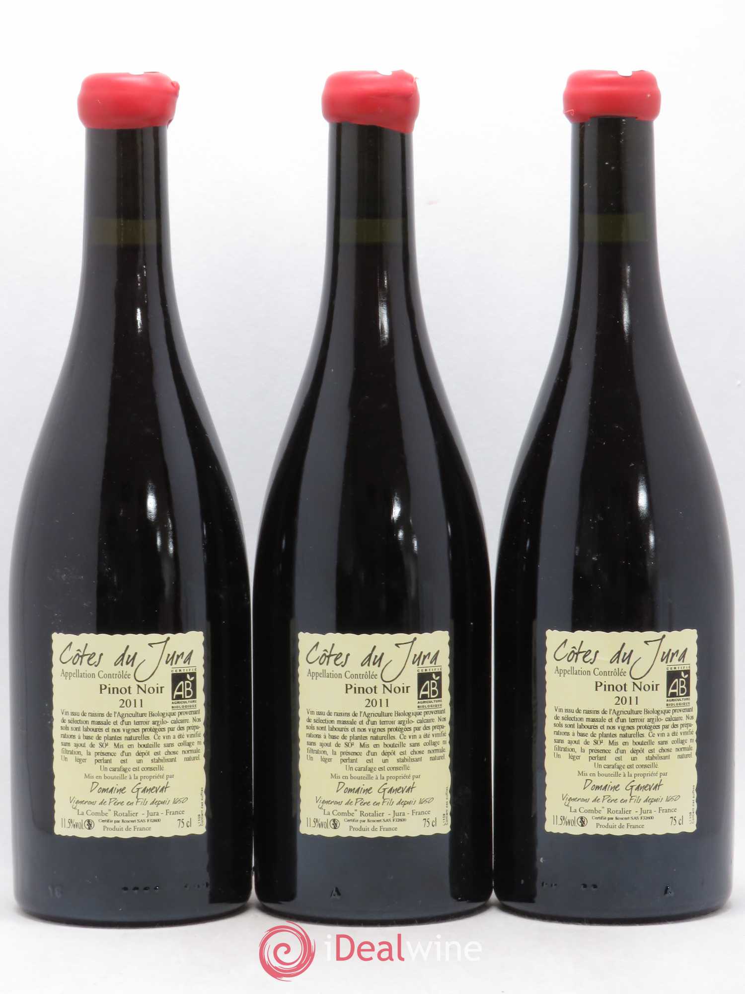 Côtes du Jura Cuvée Julien Jean-François Ganevat (Domaine) 2011 - Lot de 3 bouteilles - 1