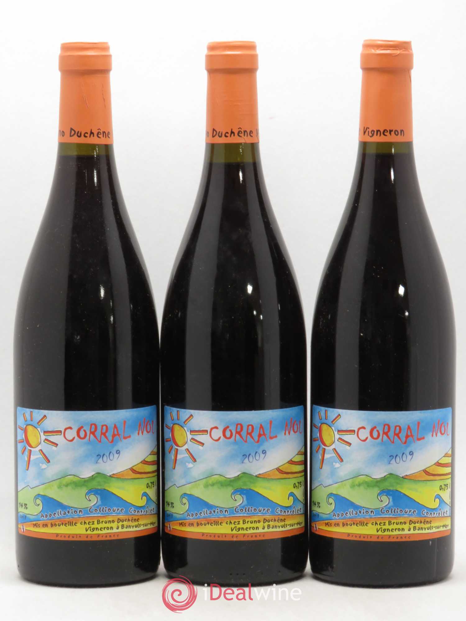 Collioure Corral Nou Bruno Duchêne 2009 - Lot de 3 bouteilles - 0