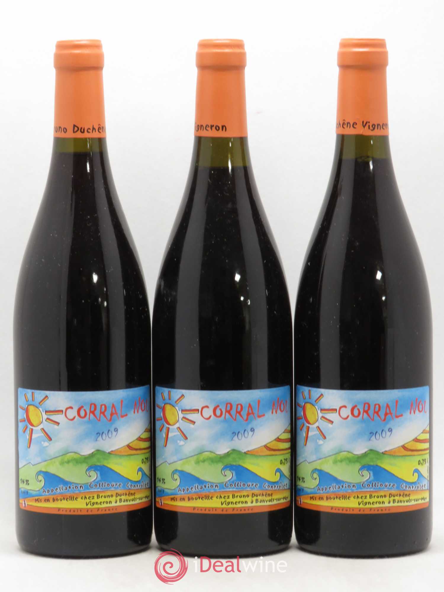 Collioure Corral Nou Bruno Duchêne 2009 - Lot de 3 bouteilles - 0