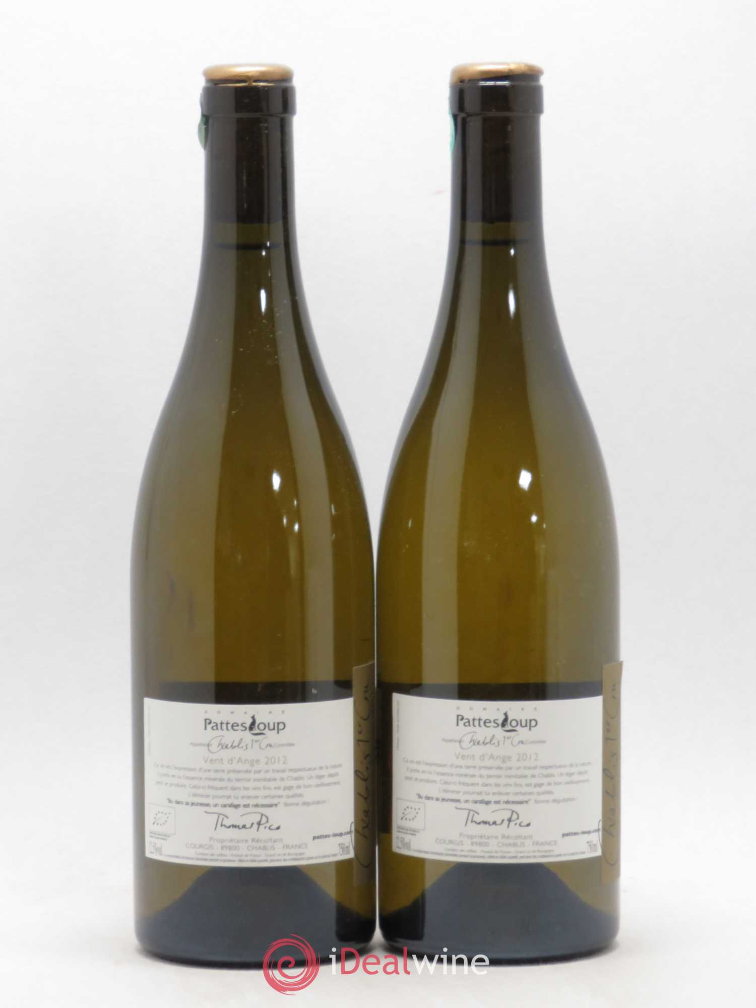 Chablis 1er Cru Côte de Jouan Pattes Loup (Domaine) 2012 - Lot de 2 bouteilles - 1
