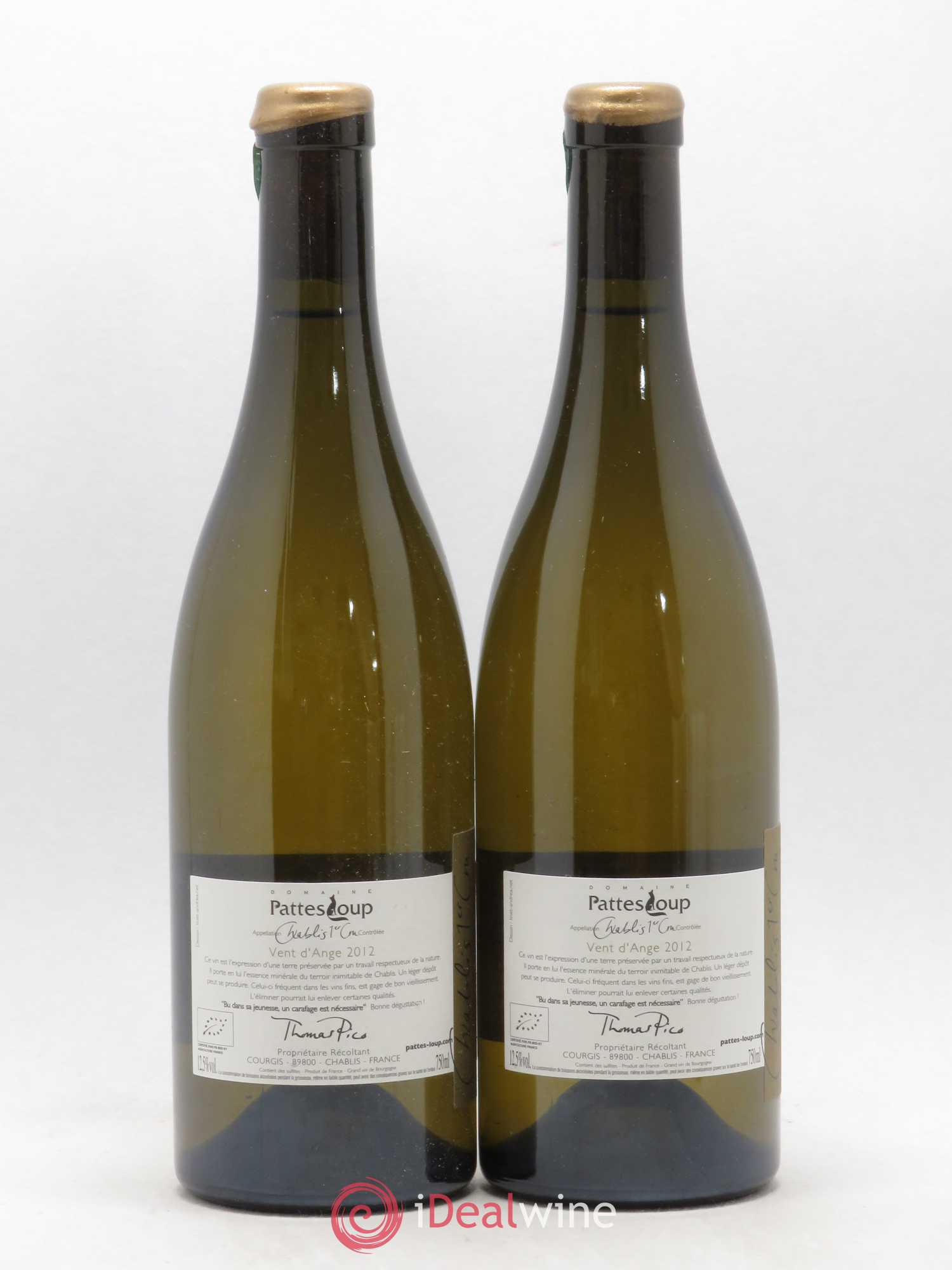 Chablis 1er Cru Côte de Jouan Pattes Loup (Domaine) 2012 - Lot de 2 bouteilles - 1