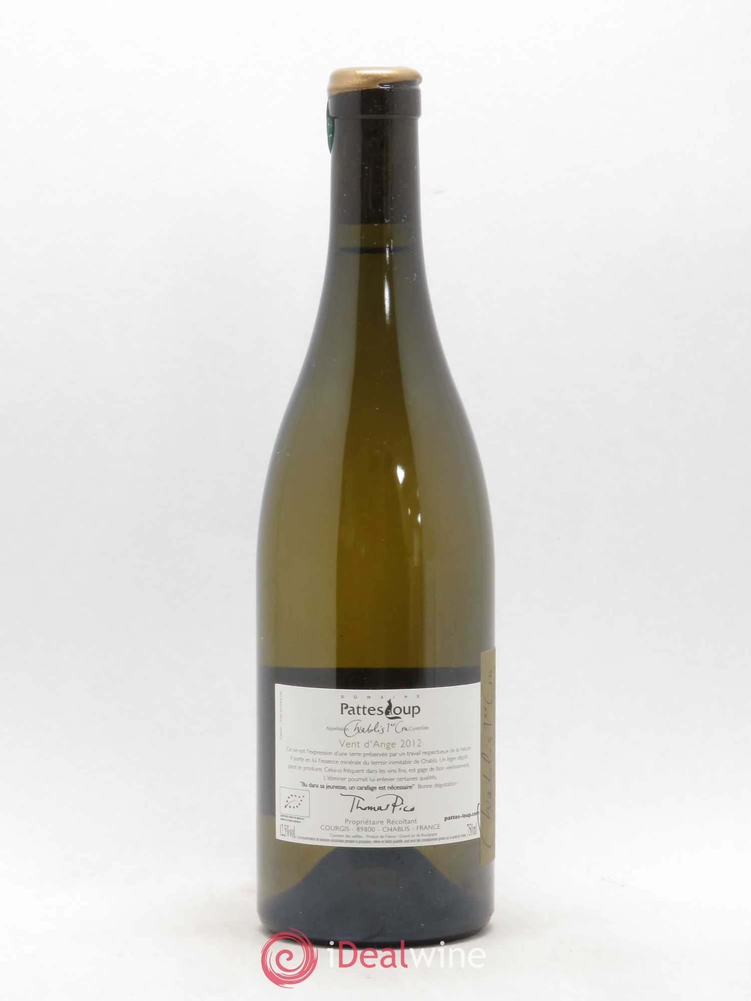 Chablis 1er Cru Côte de Jouan Pattes Loup (Domaine) 2012 - Lot de 1 bouteille - 1