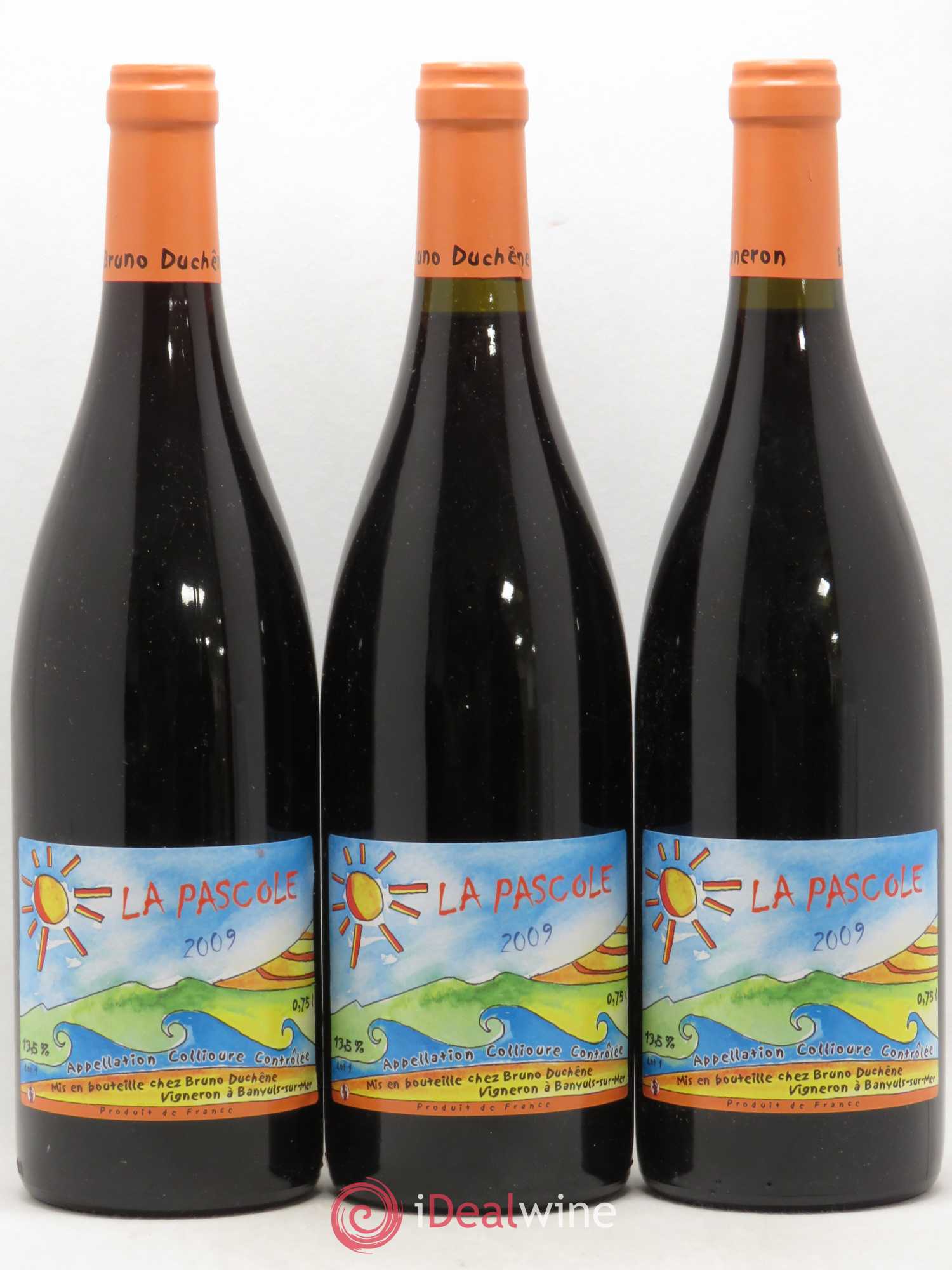 Collioure La Pascole Bruno Duchêne 2009 - Lot de 3 bouteilles - 0
