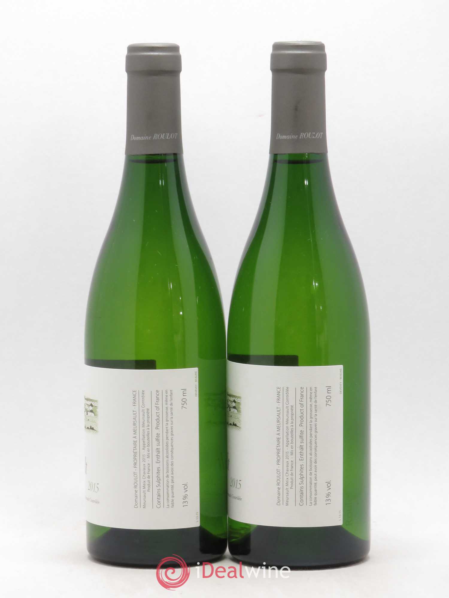 Meursault Meix Chavaux Roulot (Domaine) 2015 - Lot de 2 bouteilles - 1