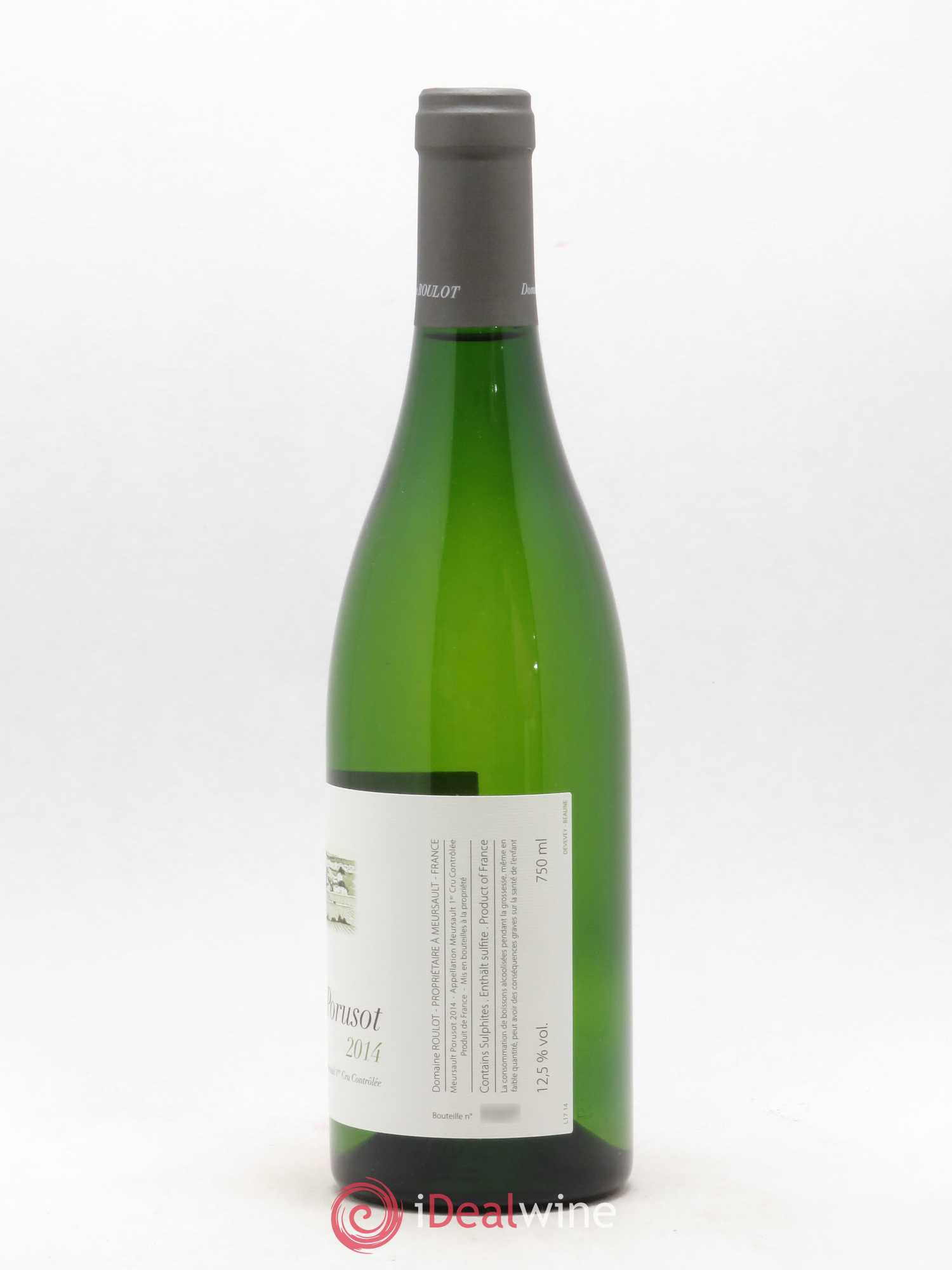 Meursault 1er Cru Le Porusot Roulot (Domaine) 2014 - Lot de 1 bouteille - 1
