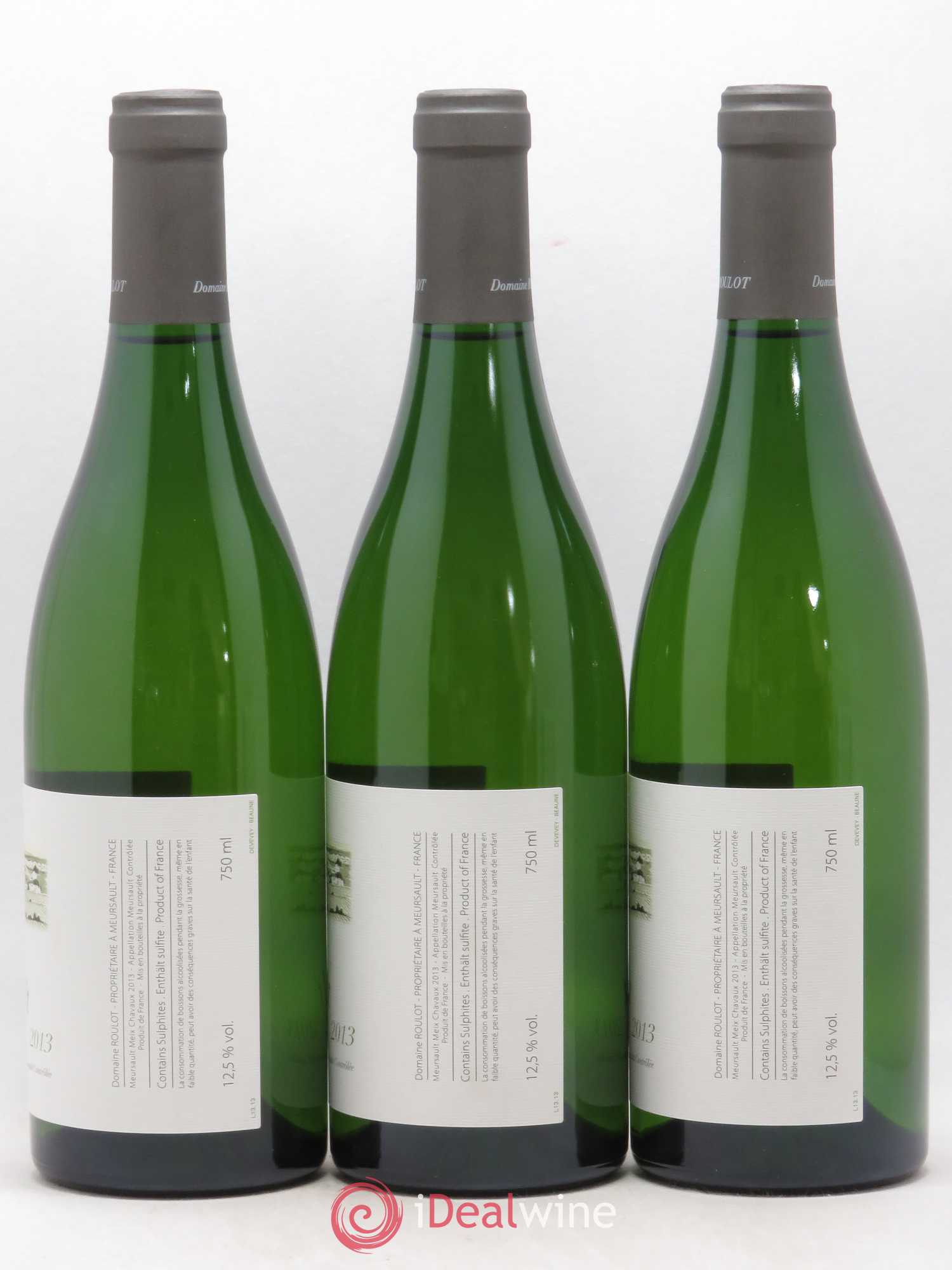 Meursault Meix Chavaux Roulot (Domaine) 2013 - Lot de 3 bouteilles - 1