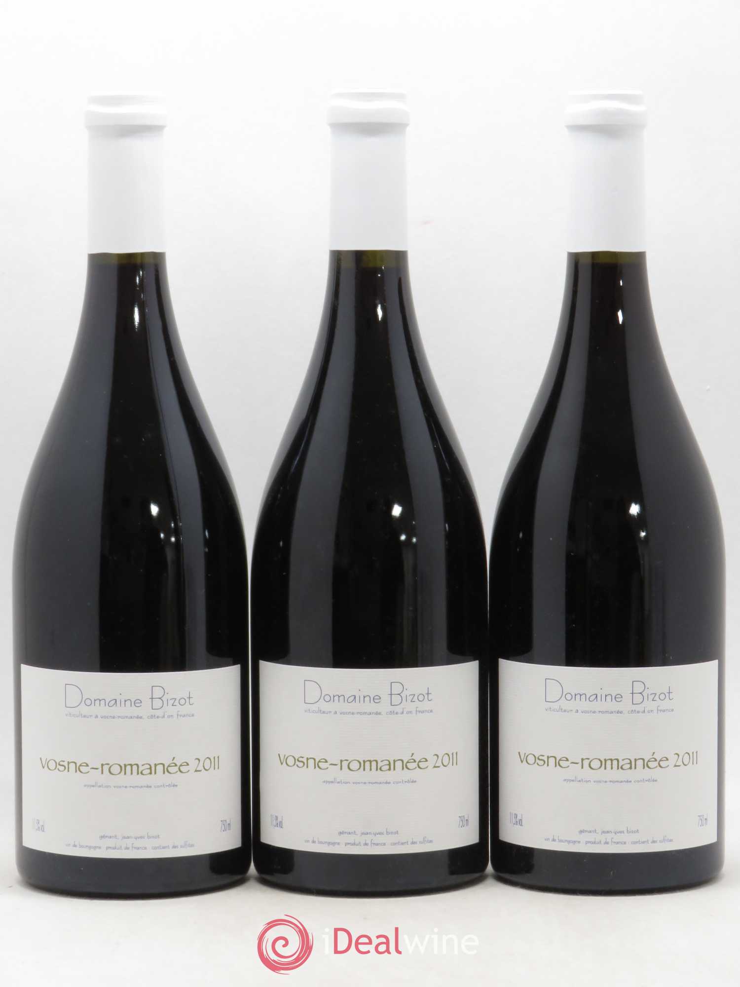 Vosne-Romanée Bizot (Domaine) 2011 - Lot de 3 bouteilles - 0