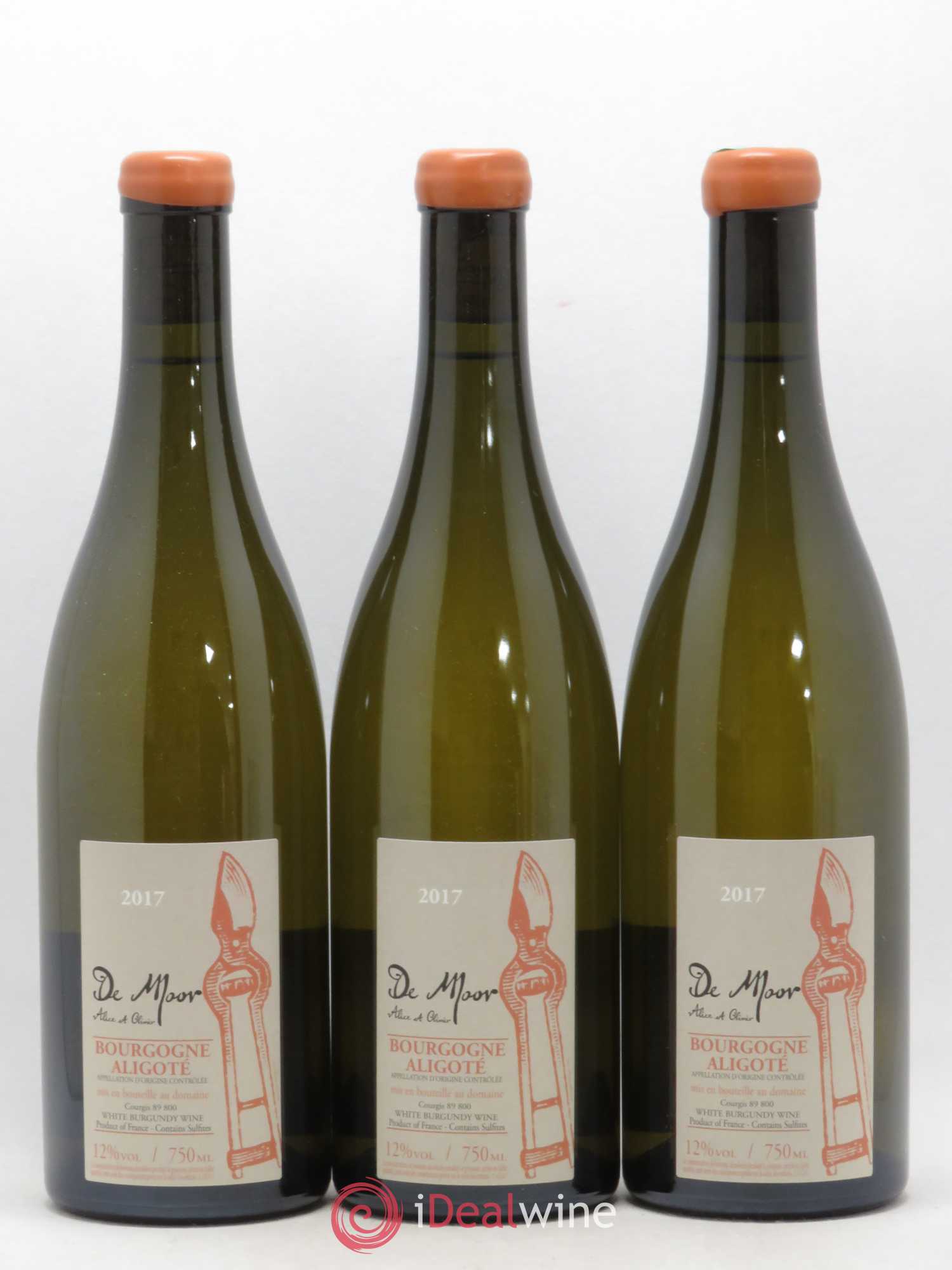 Bourgogne Aligoté Alice et Olivier De Moor 2017 - Lot de 3 bouteilles - 0