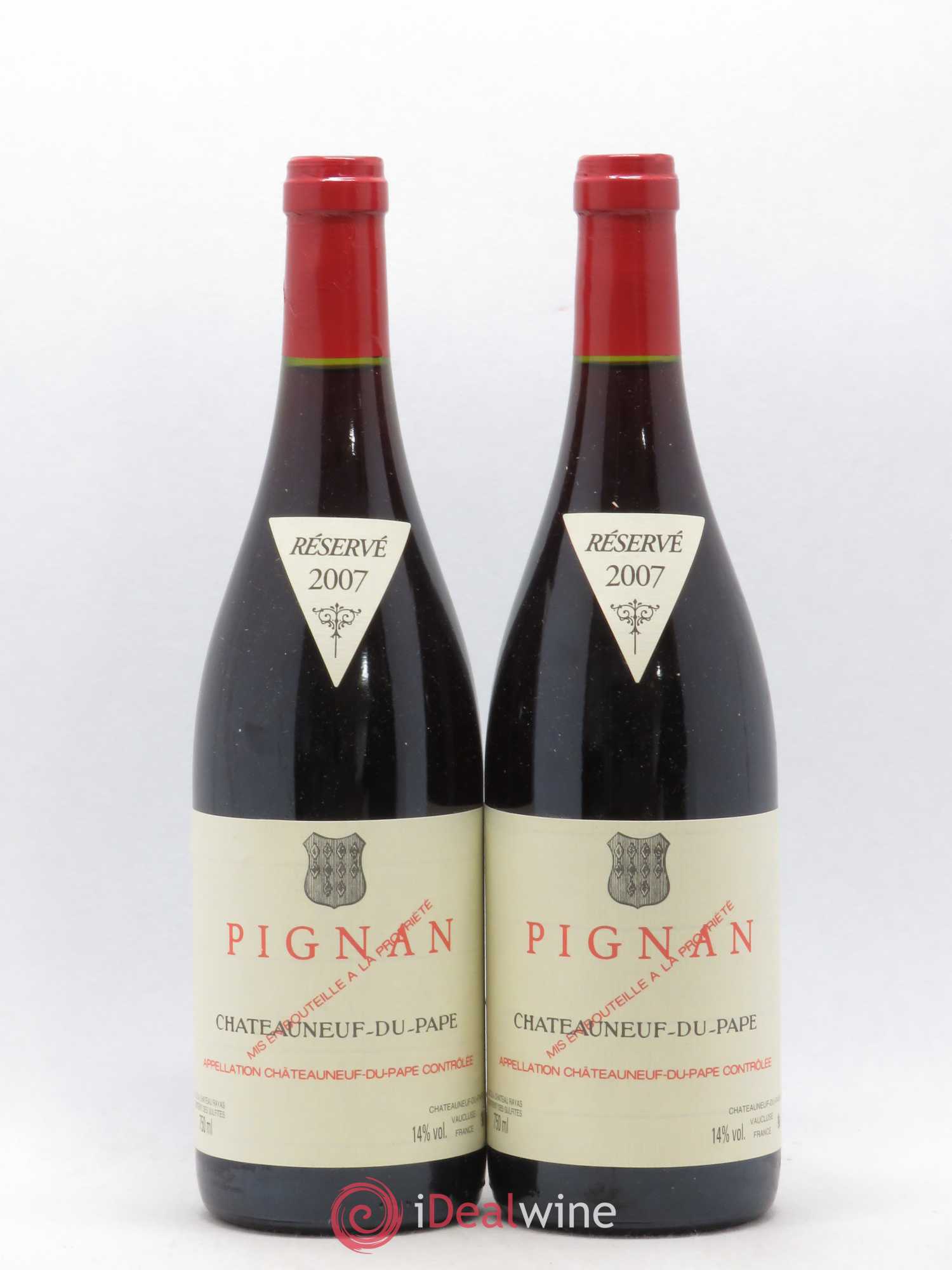 Châteauneuf-du-Pape Pignan Emmanuel Reynaud 2007 - Lot de 2 bouteilles - 0
