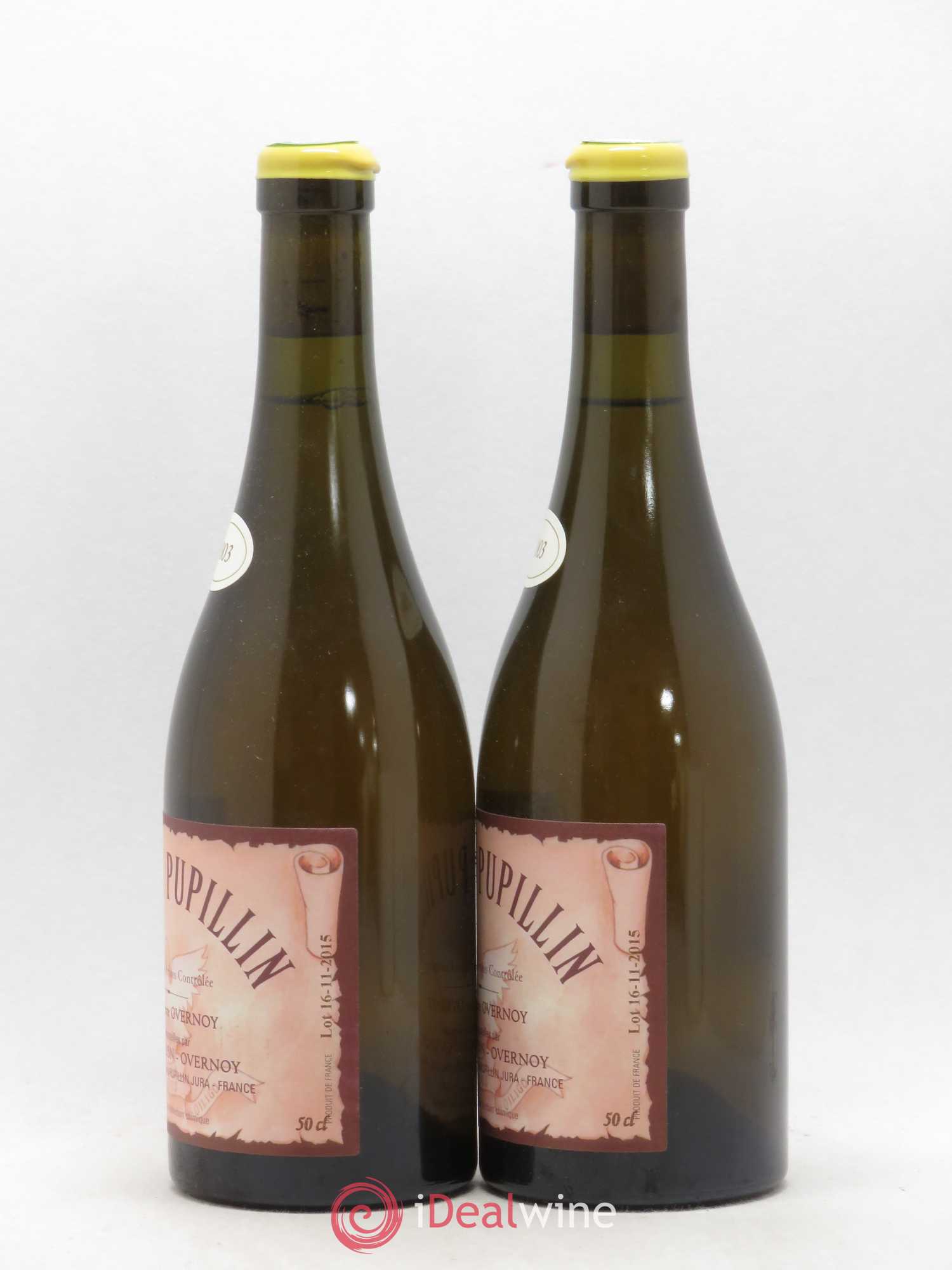 Arbois-Pupillin Vieux Savagnin Ouillé 50cl (VSO) Overnoy-Houillon (Domaine) 2003 - Lot de 2 bouteilles - 1