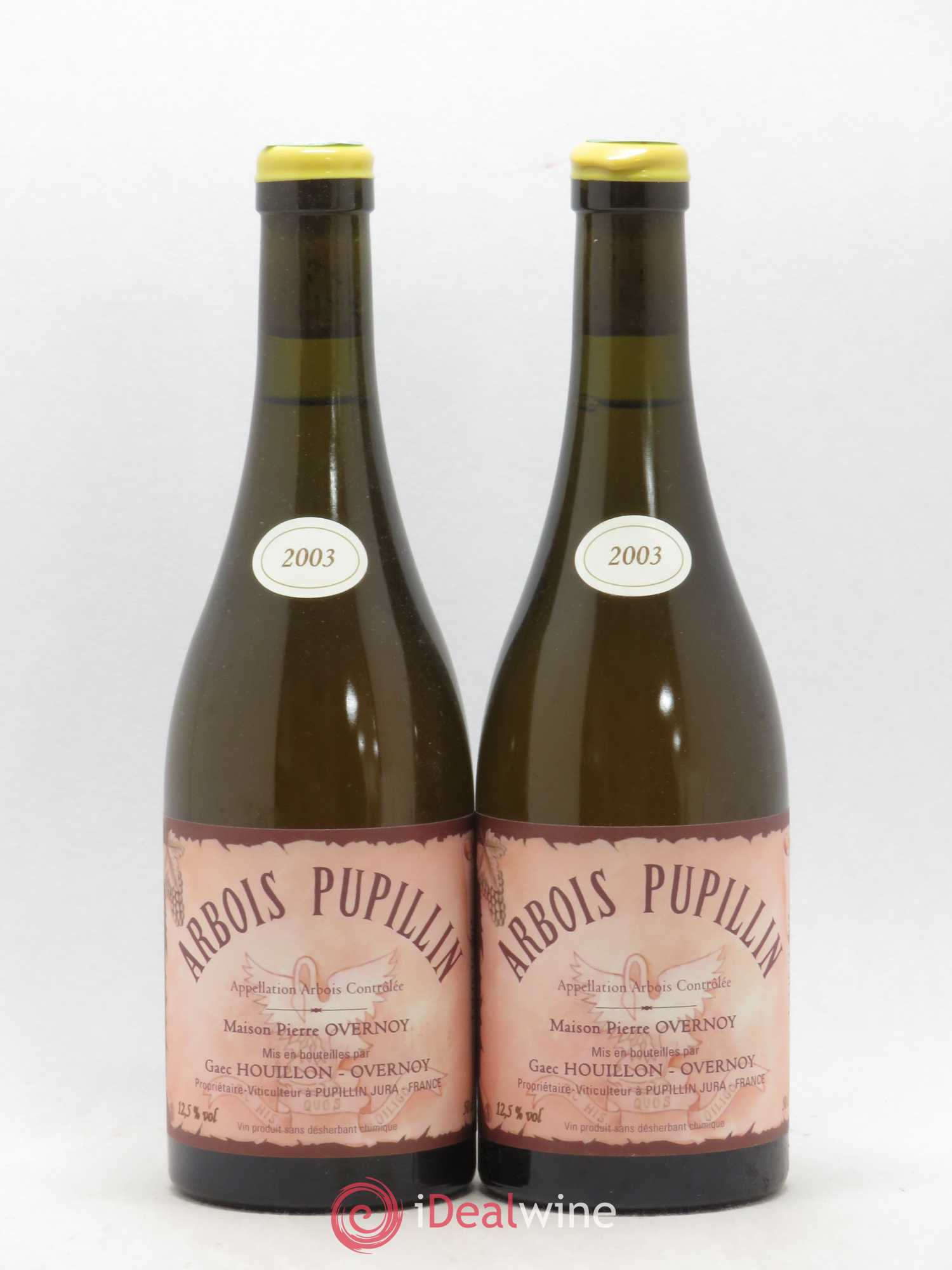Arbois-Pupillin Vieux Savagnin Ouillé 50cl (VSO) Overnoy-Houillon (Domaine) 2003 - Lot de 2 bouteilles - 0