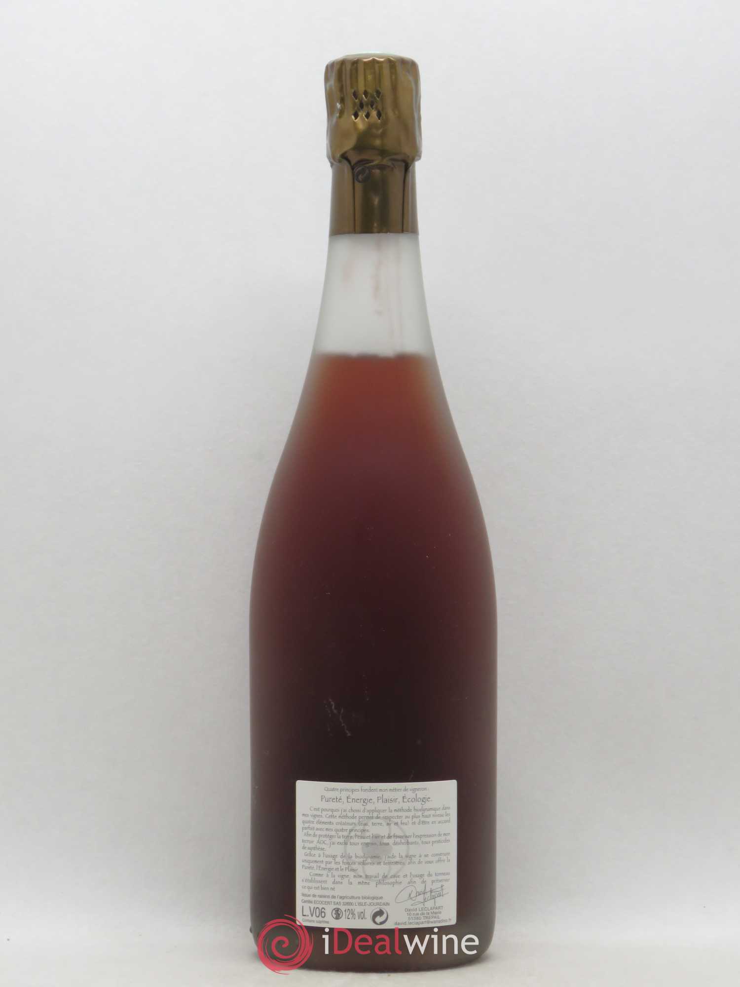 L'Alchimiste 1er Cru Extra-Brut David Leclapart 2006 - Lot de 1 bouteille - 1