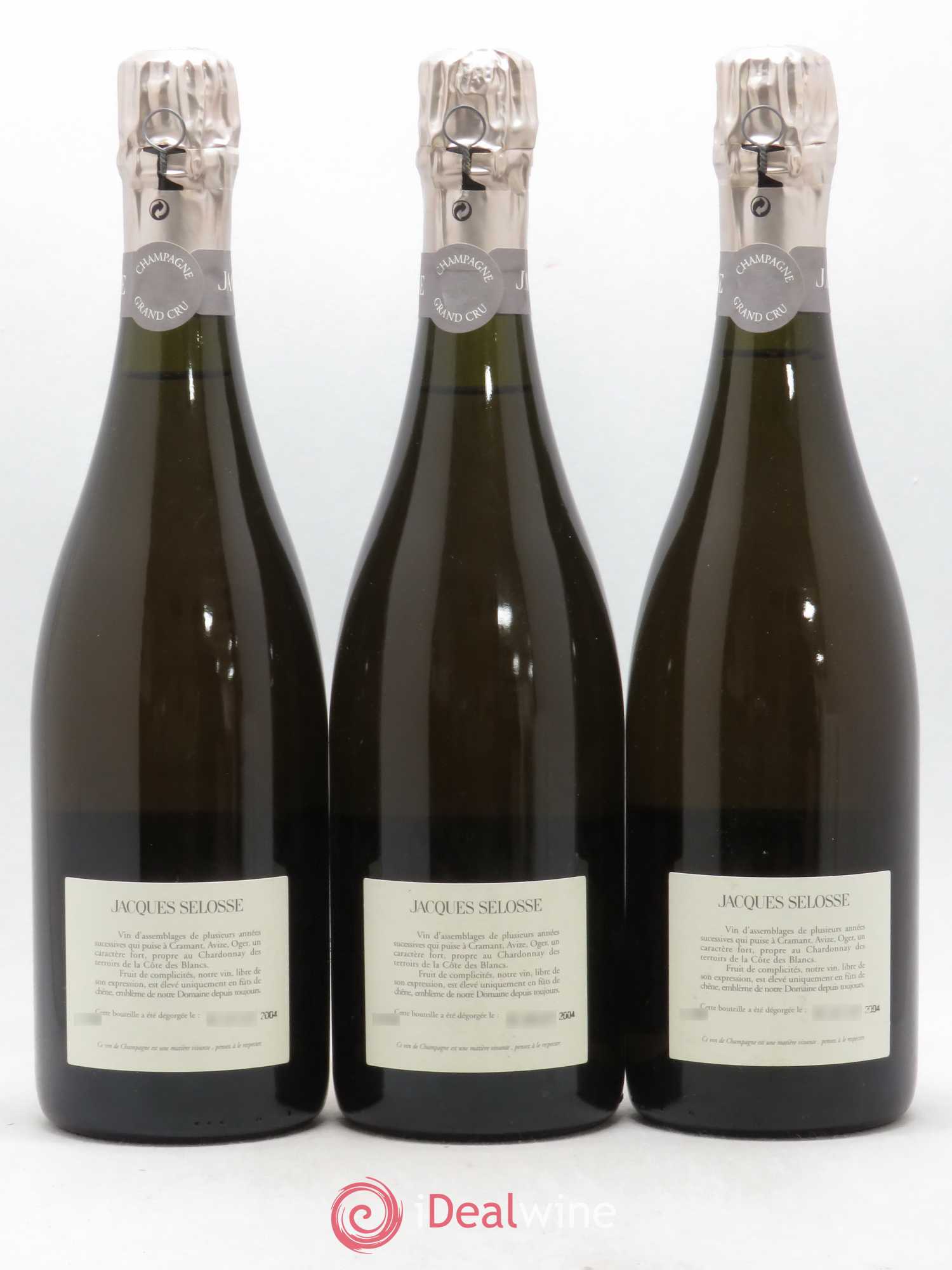 Grand Cru Blanc de Blancs Brut Jacques Selosse - Lot de 3 bouteilles - 1