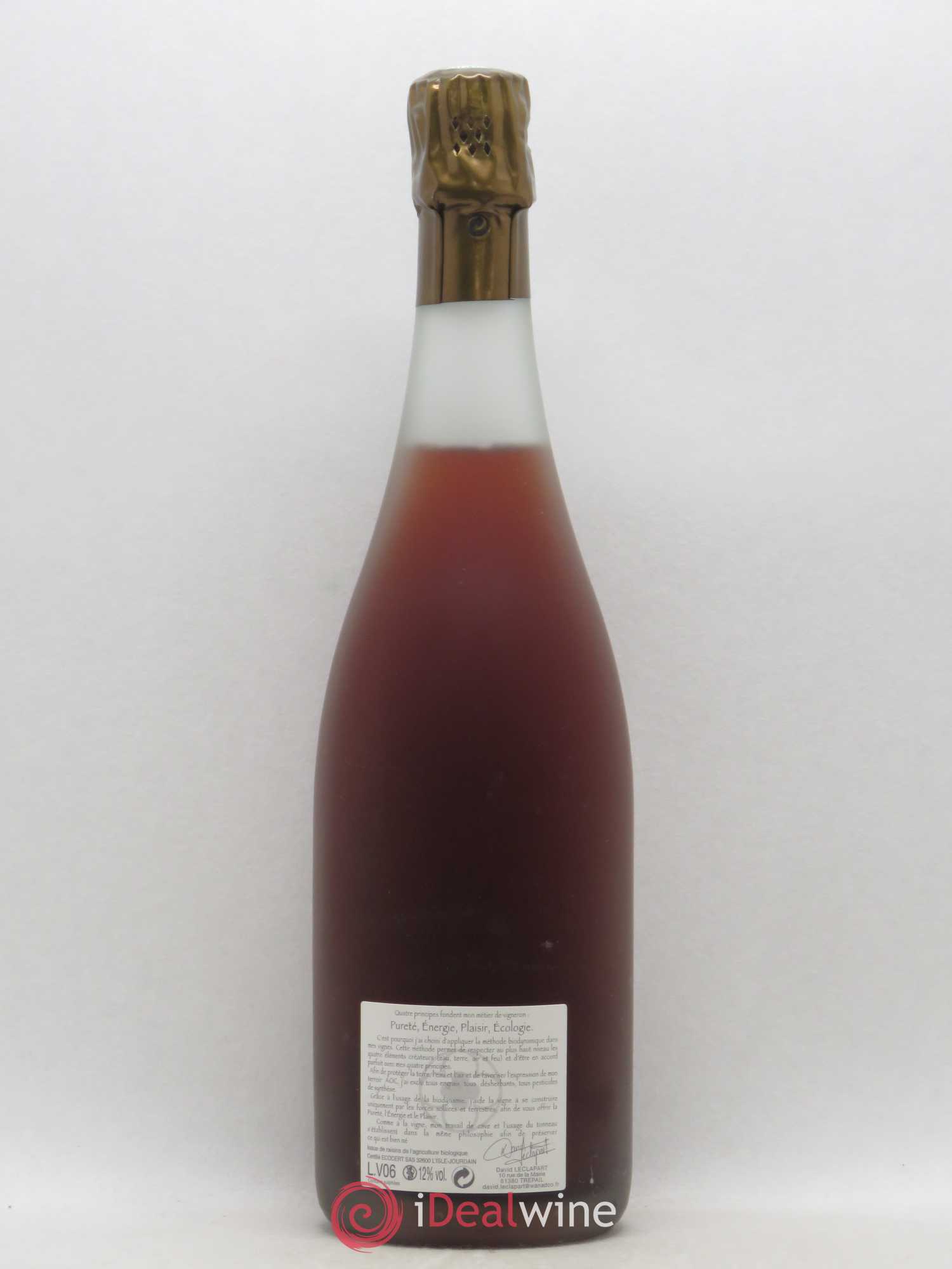 L'Alchimiste 1er Cru Extra-Brut David Leclapart 2006 - Lot de 1 bouteille - 1
