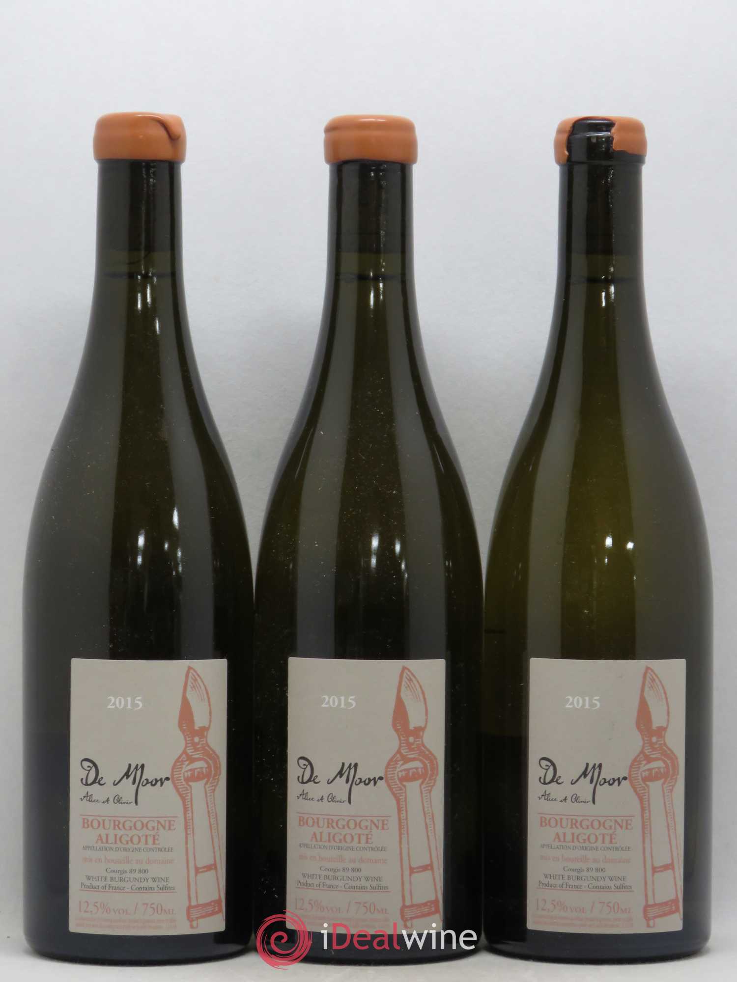 Bourgogne Aligoté Alice et Olivier De Moor 2015 - Lot de 3 bouteilles - 0