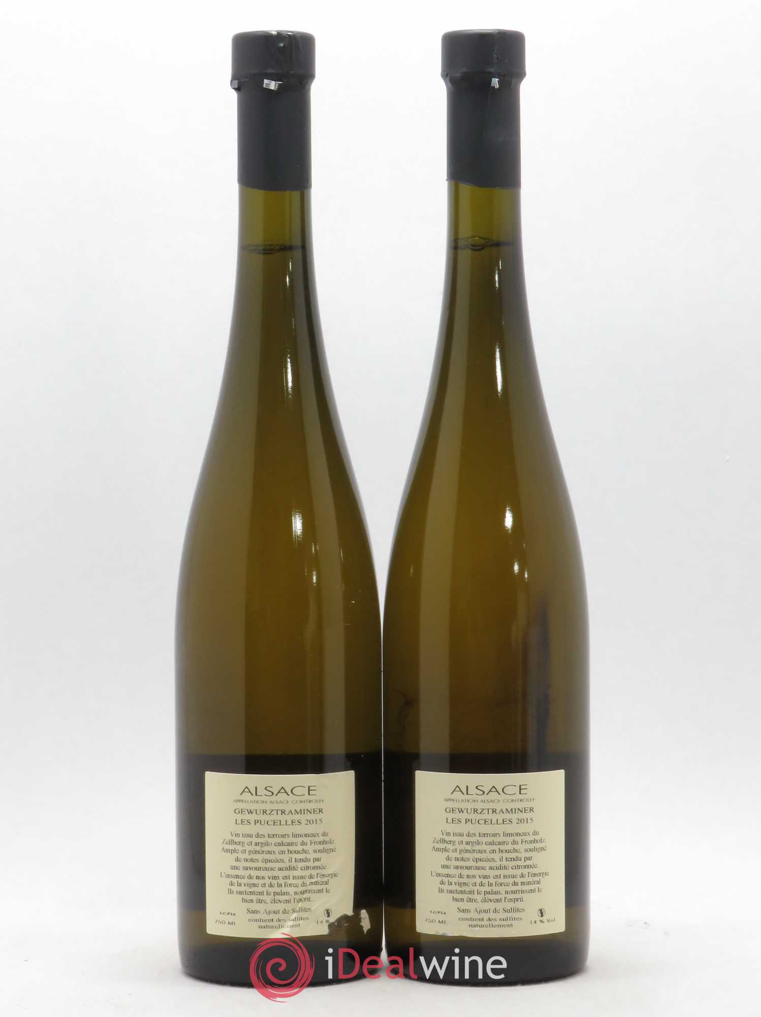 Alsace Gewurztraminer Les Pucelles Julien Meyer (Domaine) 2015 - Lot de 2 bouteilles - 1