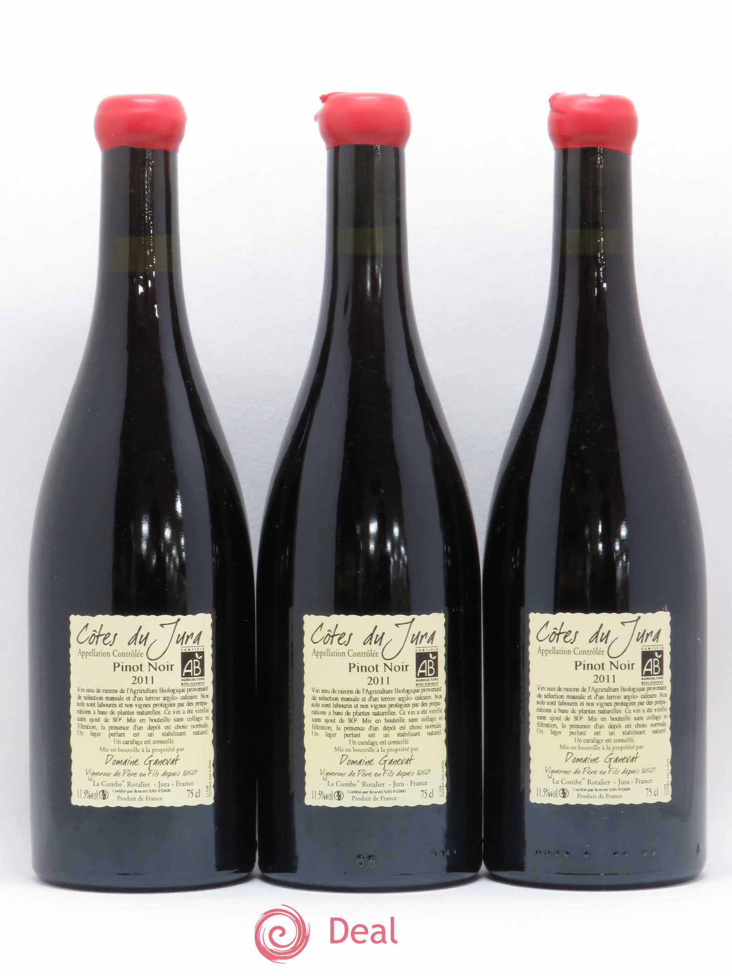 Côtes du Jura Cuvée Julien Jean-François Ganevat (Domaine) 2011 - Lot de 3 bouteilles - 1