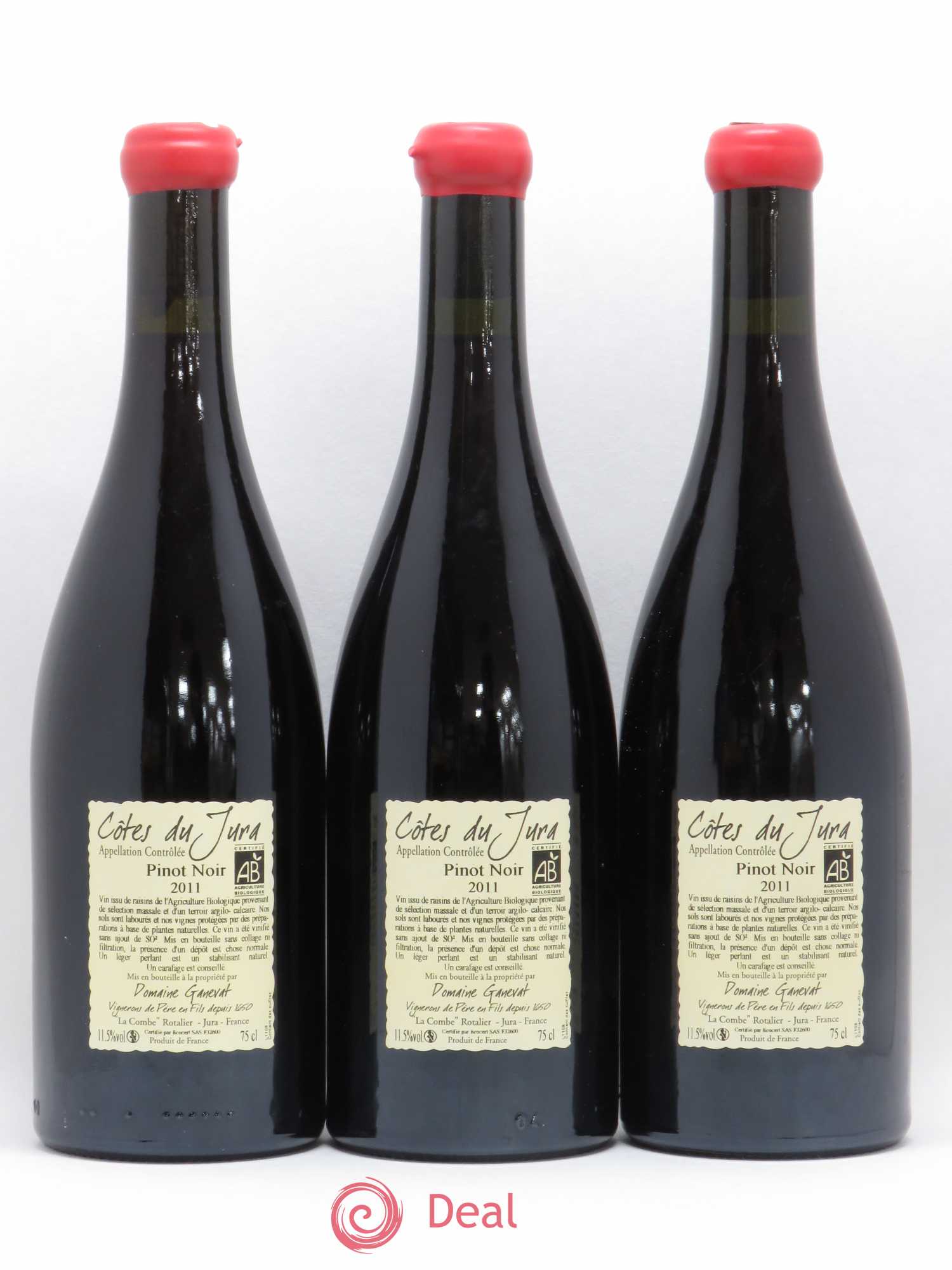 Côtes du Jura Cuvée Julien Jean-François Ganevat (Domaine) 2011 - Lot de 3 bouteilles - 1
