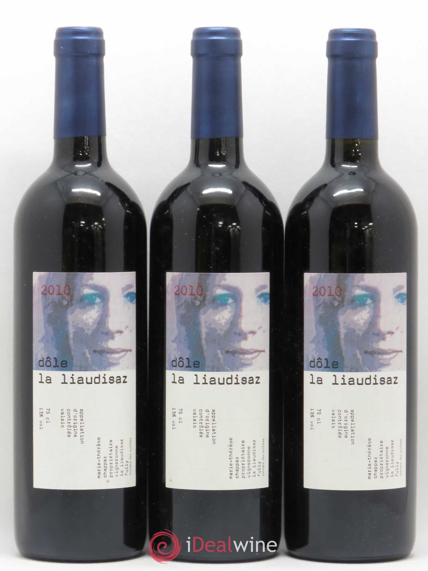 Valais Dôle La Liaudisaz Marie-Thérèse Chappaz - Domaine Des Claives 2010 - Lot de 3 bouteilles - 0