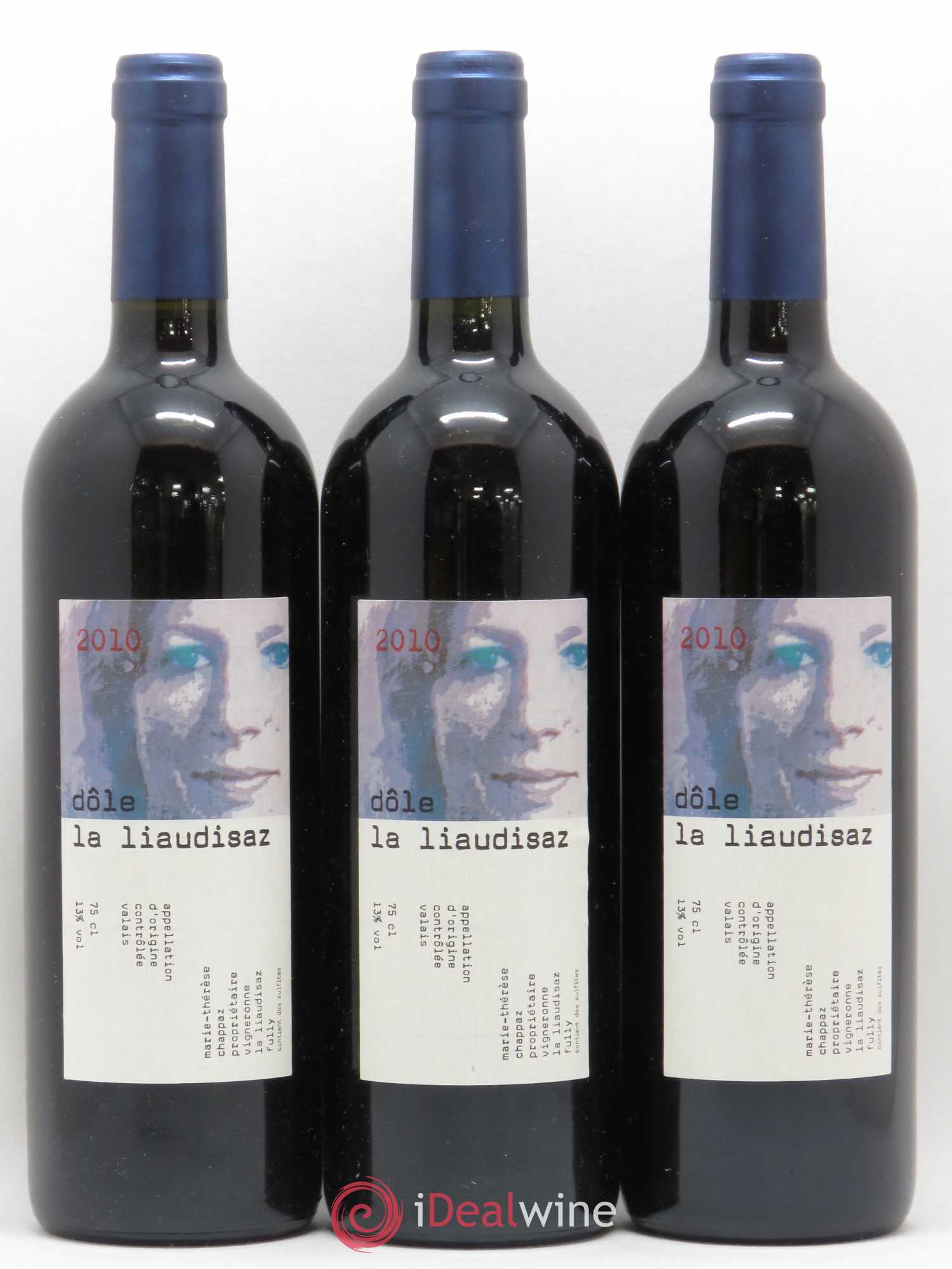 Valais Dôle La Liaudisaz Marie-Thérèse Chappaz - Domaine Des Claives 2010 - Lot de 3 bouteilles - 0