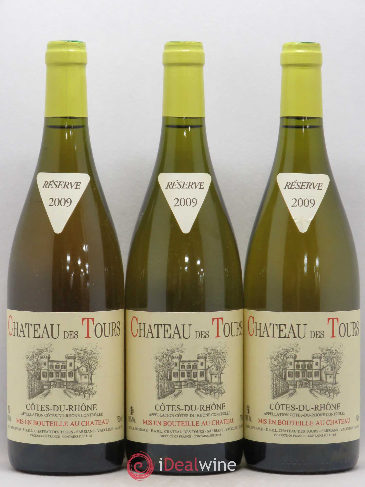 Côtes-du-Rhône Château des Tours Emmanuel Reynaud 2009 - Posten von 3 Flaschen - 0