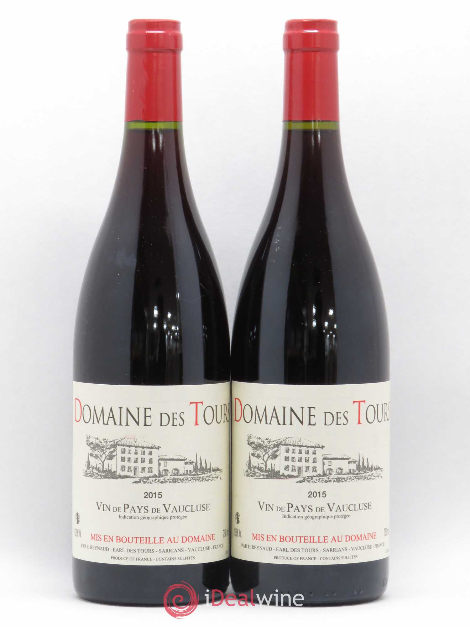 Vaucluse (Vin de Pays de Vaucluse) Domaine des Tours Emmanuel Reynaud 2015 - Lot de 2 bouteilles - 0