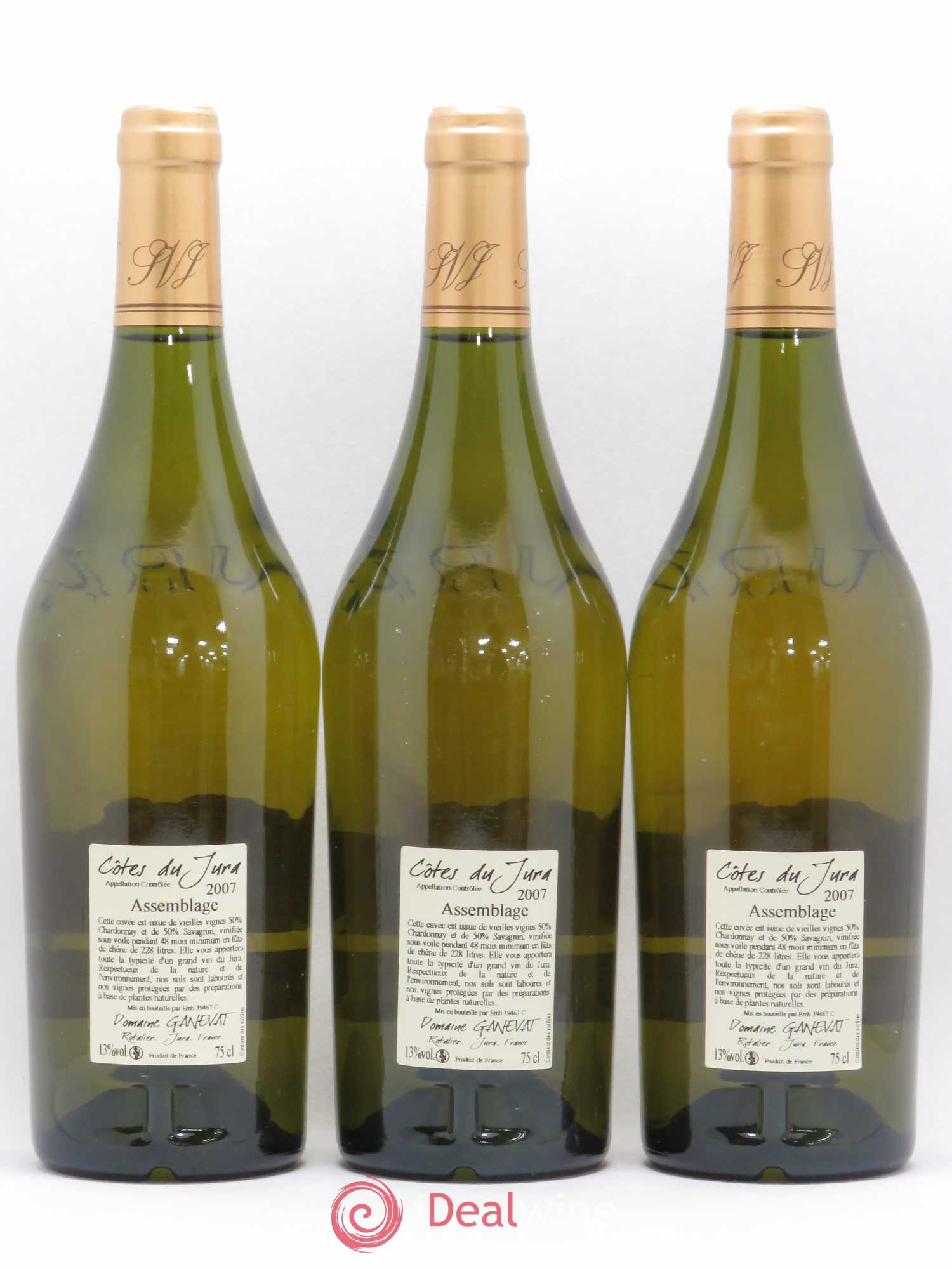 Côtes du Jura Cuvée de Garde Jean-François Ganevat (Domaine) 2007 - Lot de 3 bouteilles - 1