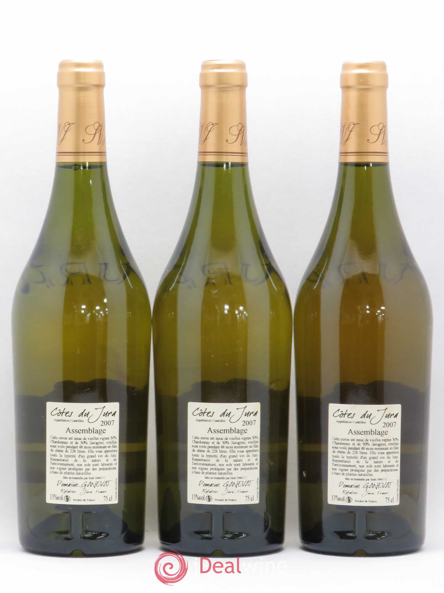 Côtes du Jura Cuvée de Garde Jean-François Ganevat (Domaine) 2007 - Lot de 3 bouteilles - 1