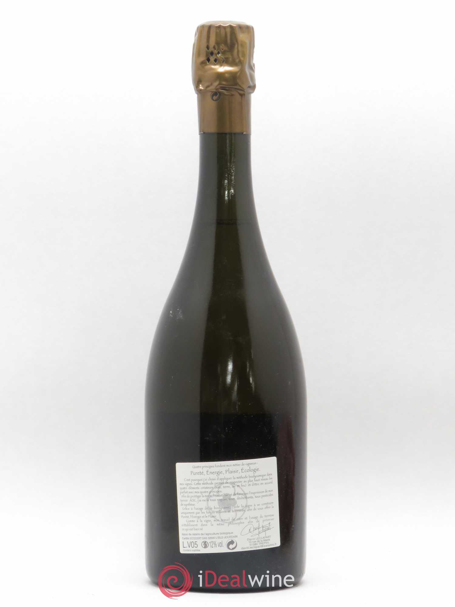 L'Apôtre Blanc de Blancs 1er Cru Extra-Brut David Leclapart 2005 - Lot de 1 bouteille - 1