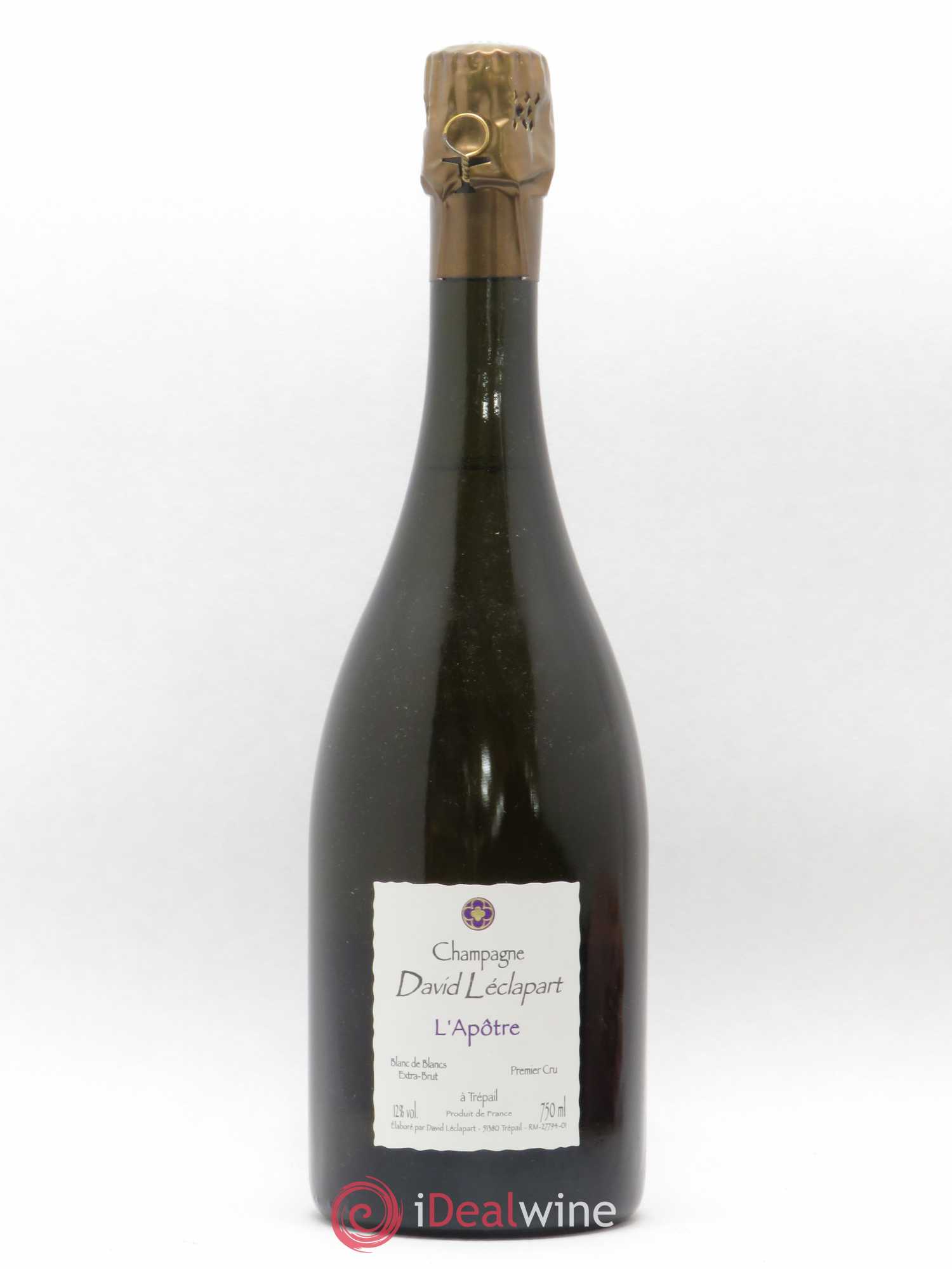 L'Apôtre Blanc de Blancs 1er Cru Extra-Brut David Leclapart 2005 - Lot de 1 bouteille - 0