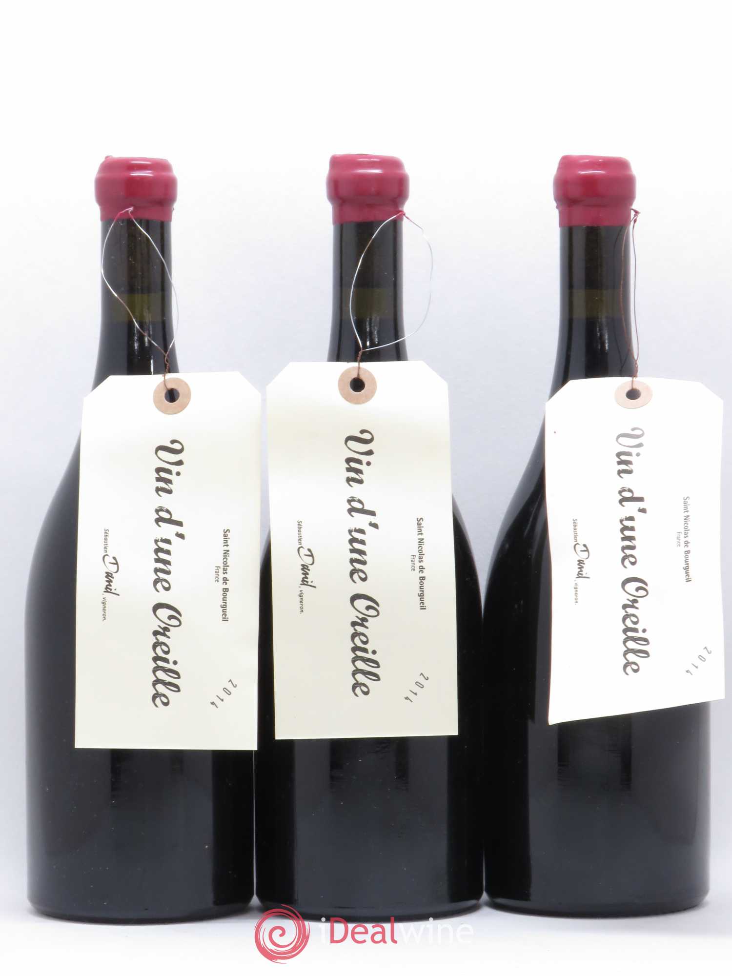 Saint-Nicolas de Bourgueil Vin d'une Oreille Sebastien David 2014 - Lot de 3 bouteilles - 0