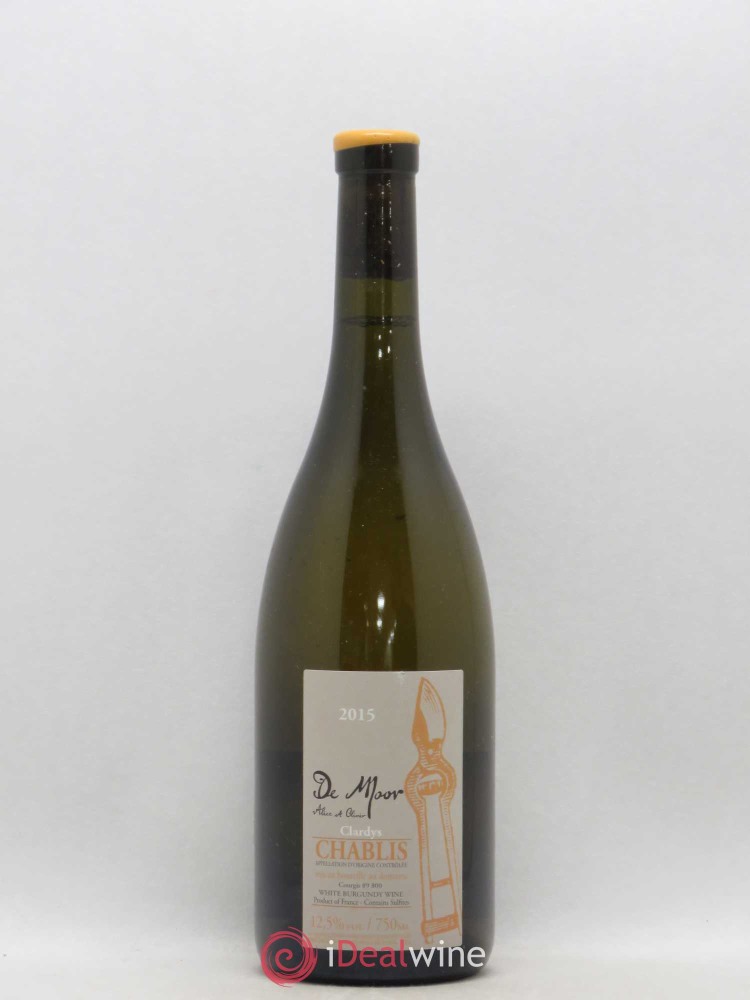 Chablis Clardys Alice et Olivier De Moor 2015 - Lot de 1 bouteille - 0