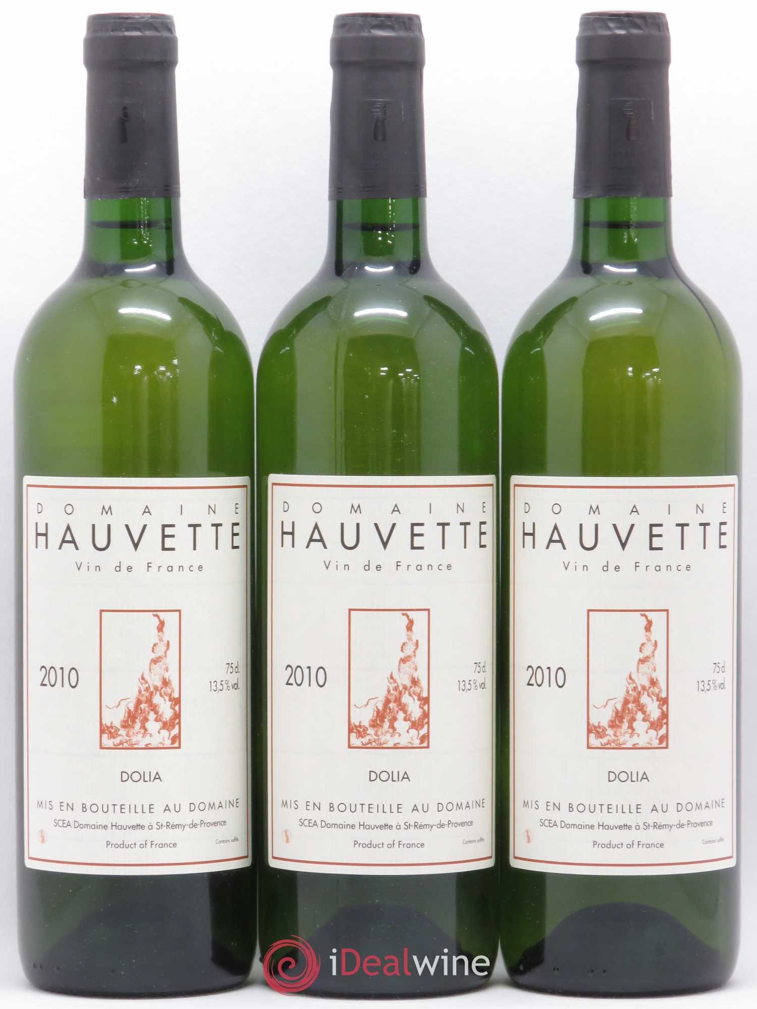 Alpilles Dolia Hauvette (Domaine) 2010 - Lotto di 3 bottiglie - 0