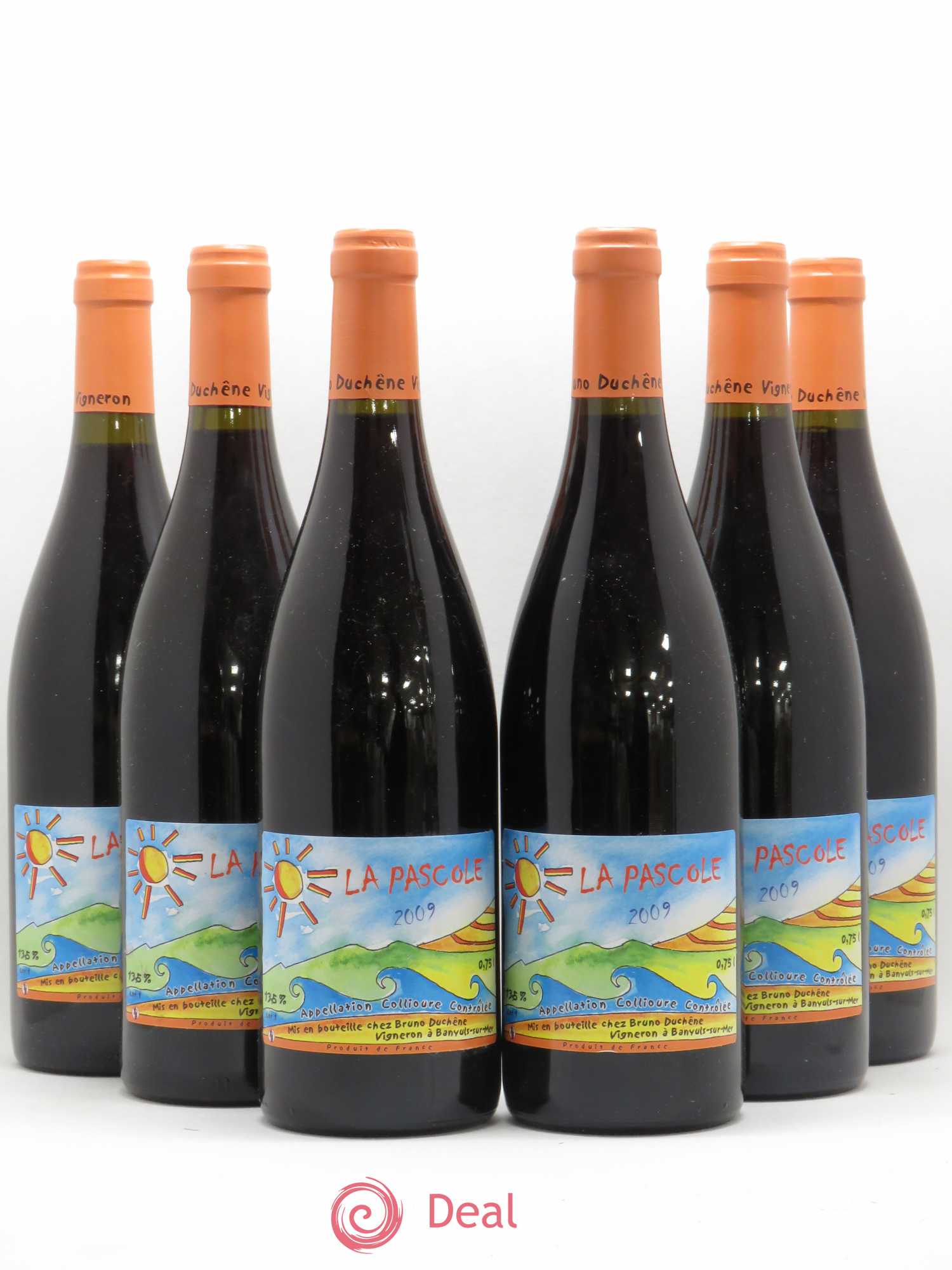 Collioure La Pascole Bruno Duchêne 2009 - Lot de 6 bouteilles - 0